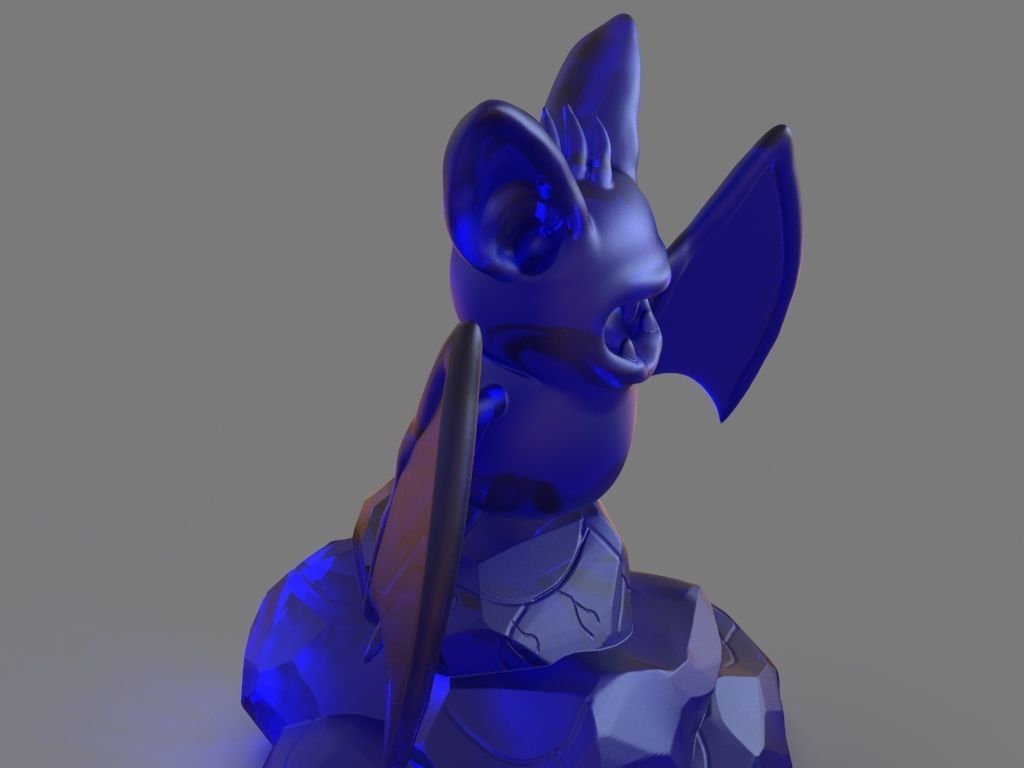 Pokemon Zubat and ZBrush Timelapse 3D print model_13