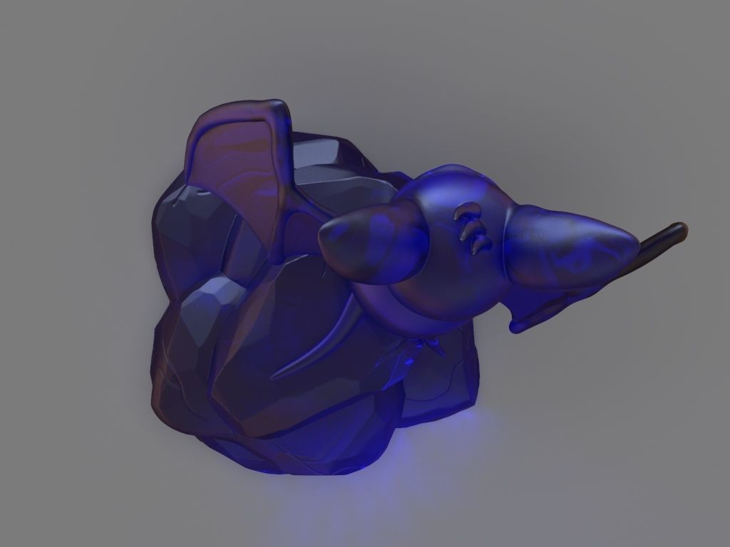 Pokemon Zubat and ZBrush Timelapse 3D print model_12