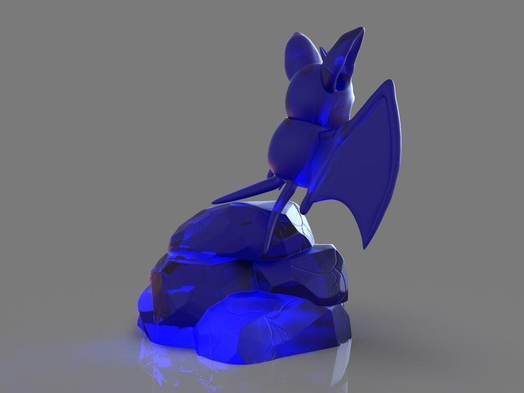 Pokemon Zubat and ZBrush Timelapse 3D print model_6