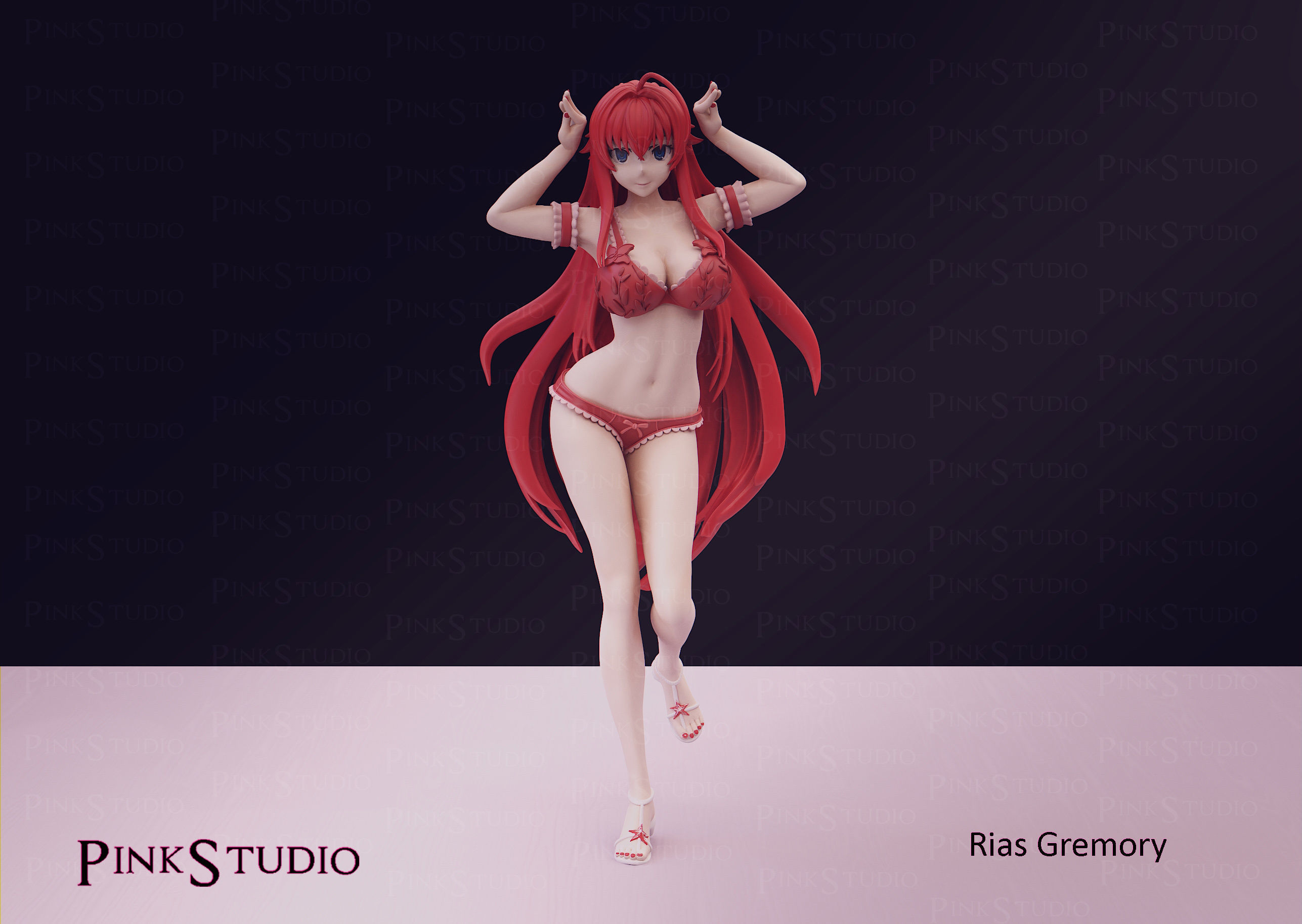 Rias Gremory - High School DxD 3D print model_2