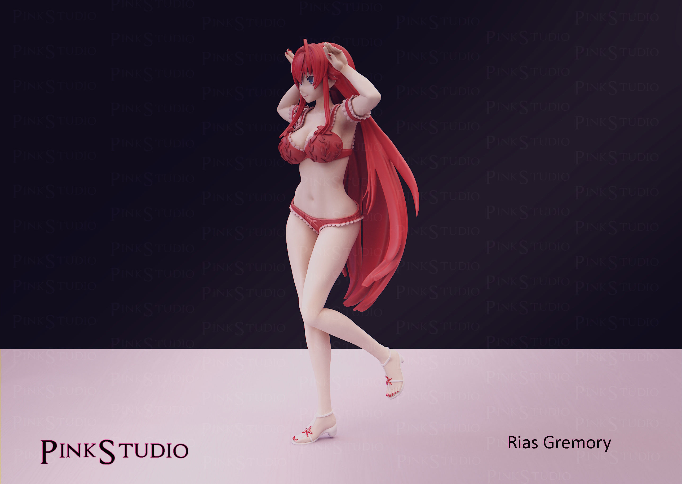 Rias Gremory - High School DxD 3D print model_8