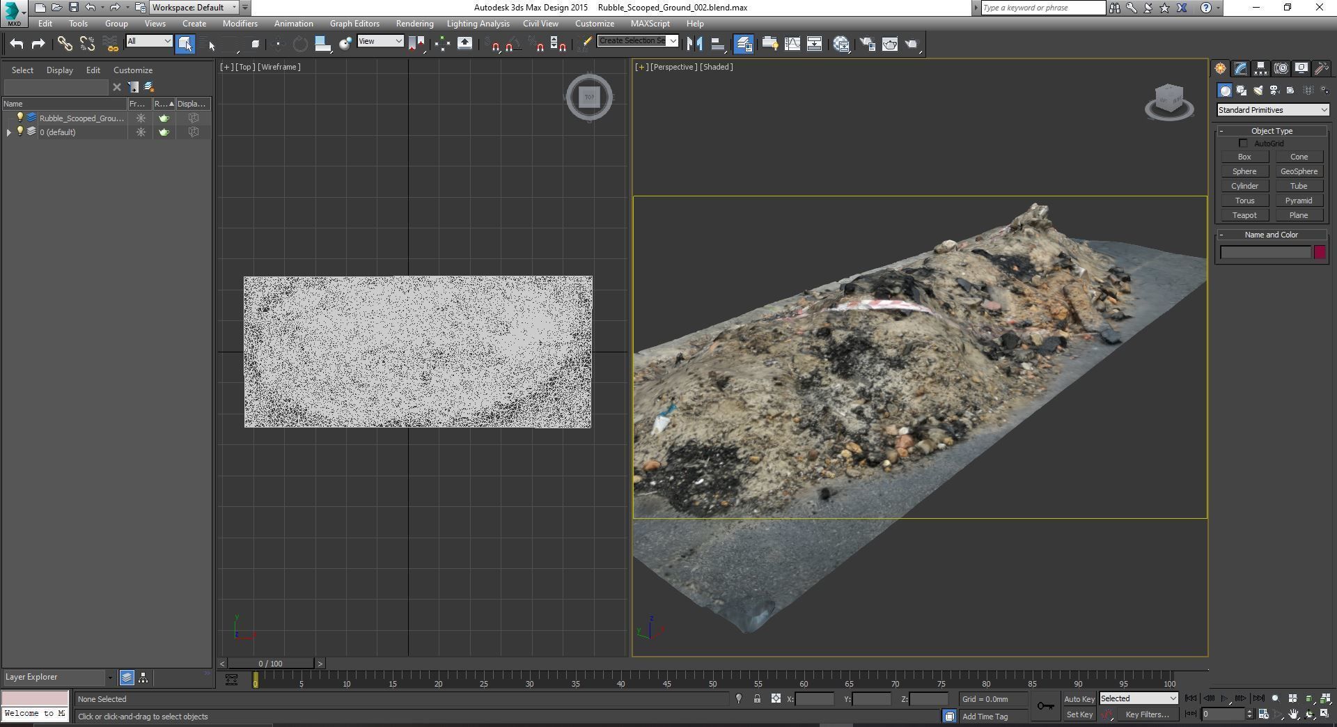 Rubble Scooped Ground 002 3D model_1