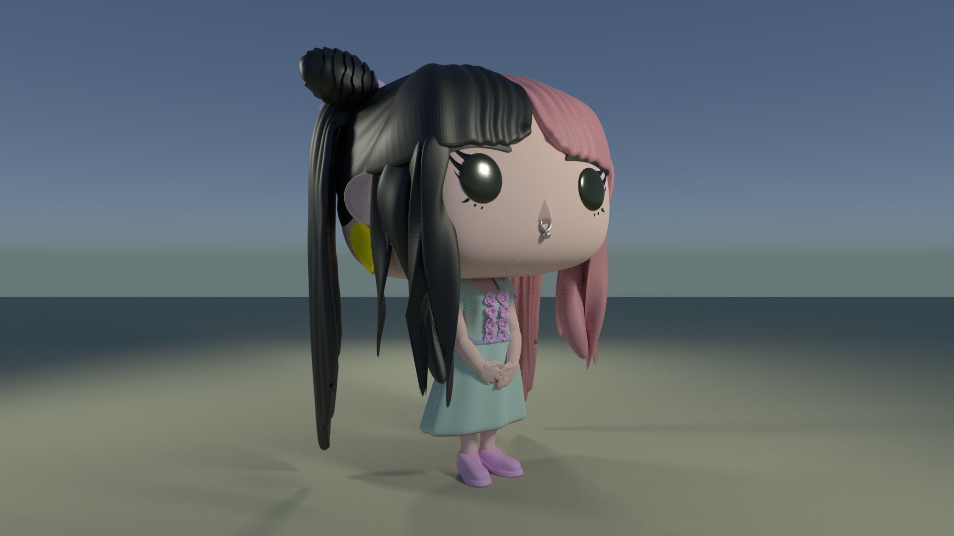 Baby Doll Girl Custom Pop DIY for 3D Printing 3D print model_3