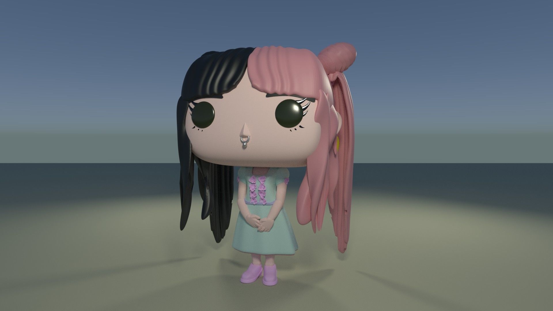 Baby Doll Girl Custom Pop DIY for 3D Printing 3D print model_1