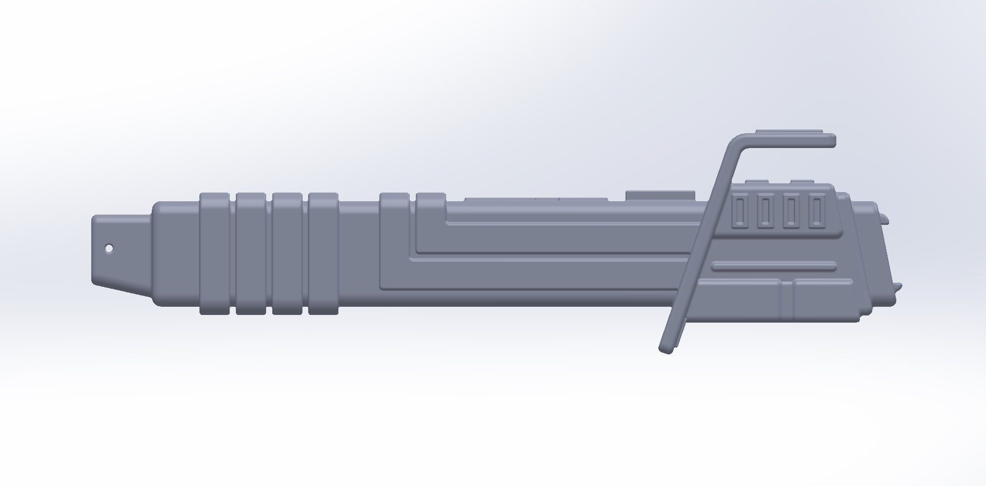 Star Wars The Mandalorian Darksaber Basic Printable Model 3D print model_1