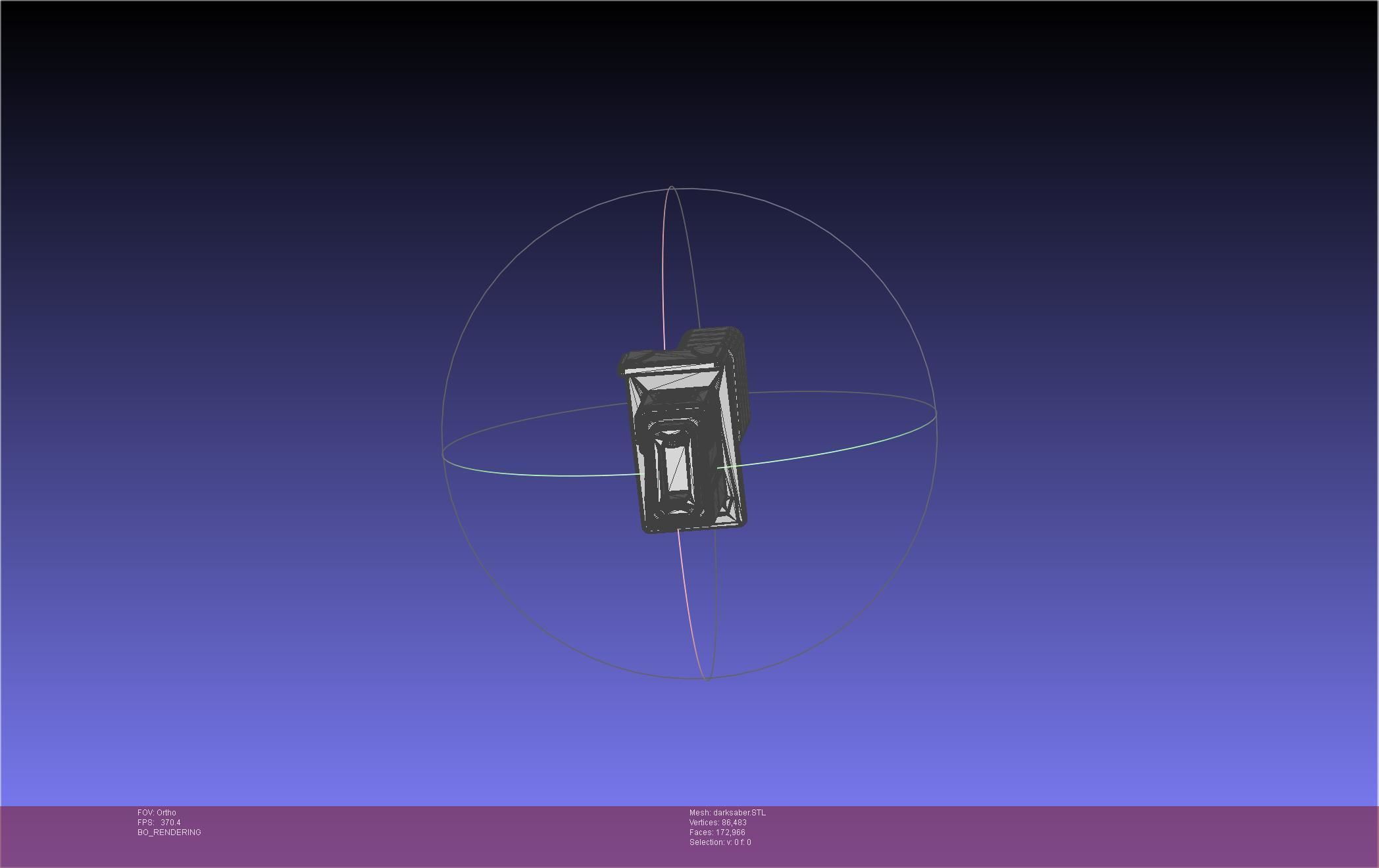 Star Wars The Mandalorian Darksaber Basic Printable Model 3D print model_80