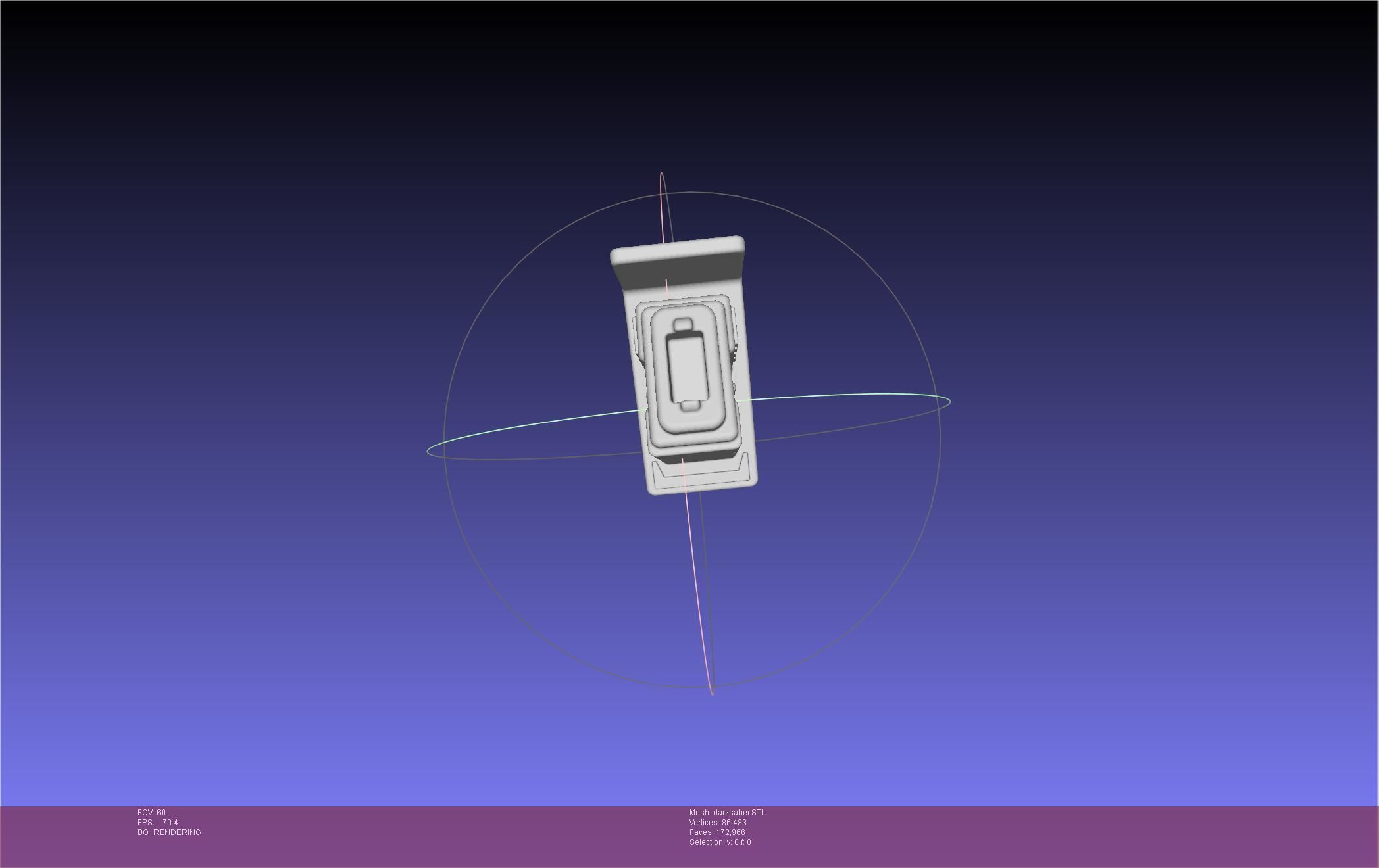 Star Wars The Mandalorian Darksaber Basic Printable Model 3D print model_12
