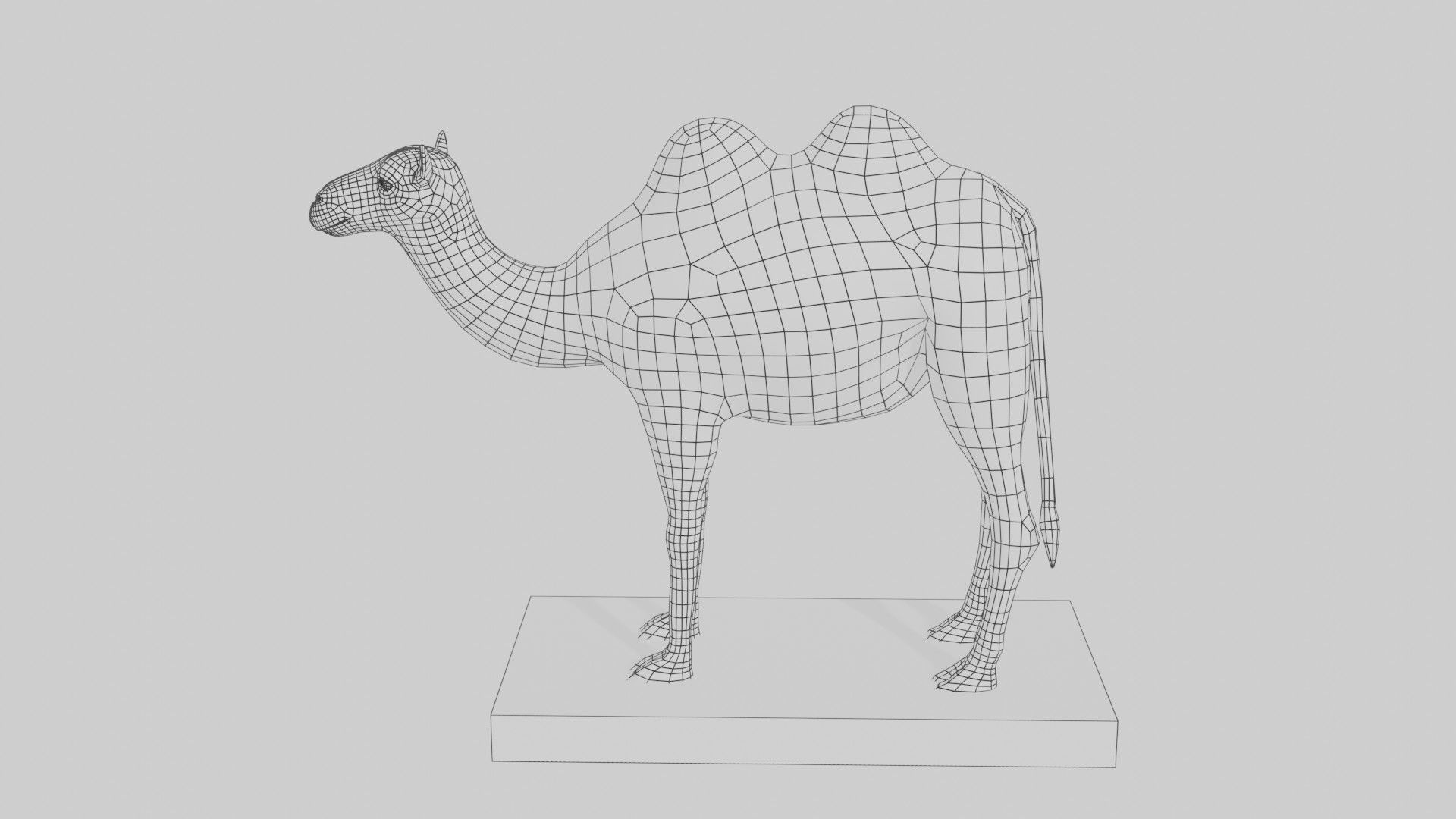 Camel statue for 3d printing 3D print model_6