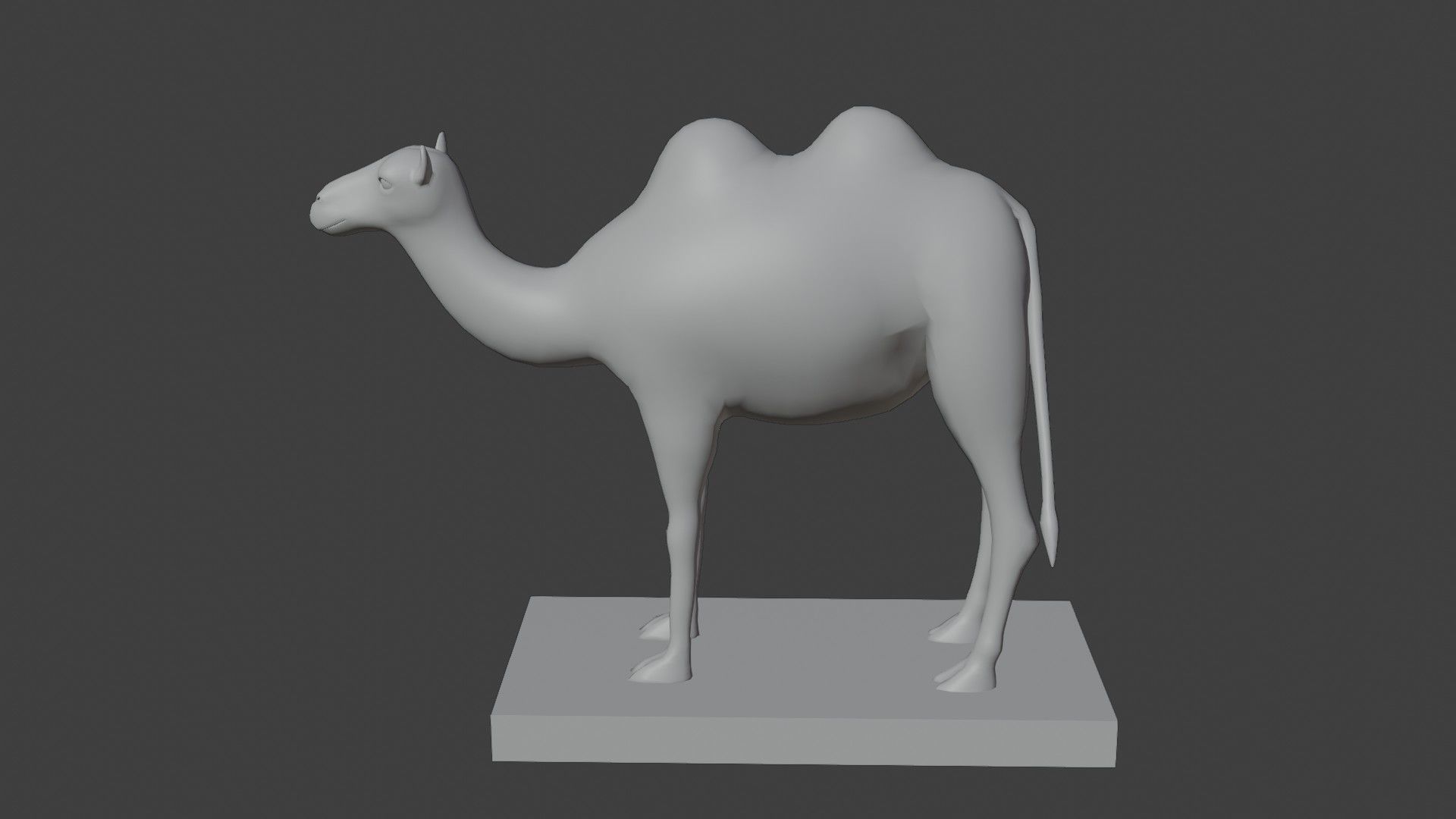 Camel statue for 3d printing 3D print model_5