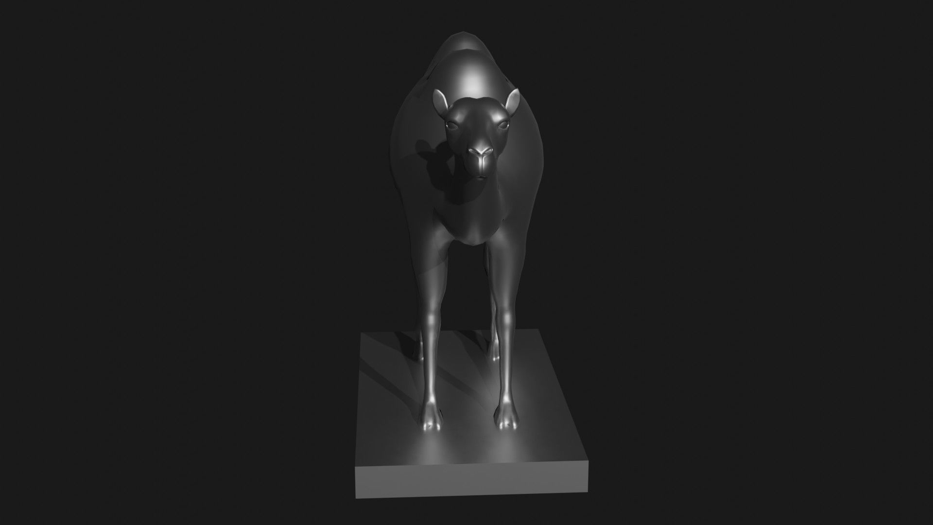 Camel statue for 3d printing 3D print model_2