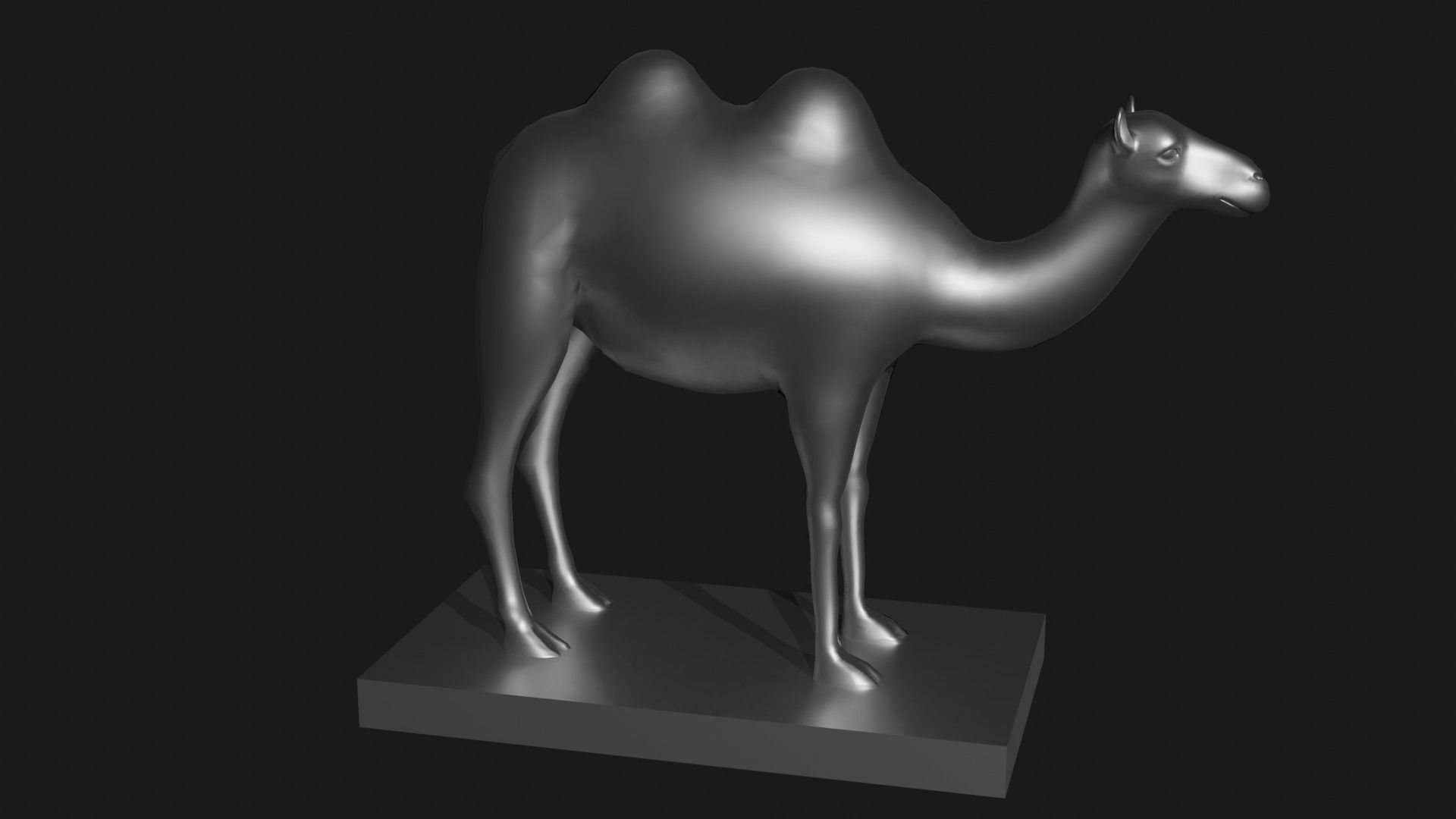 Camel statue for 3d printing 3D print model_4