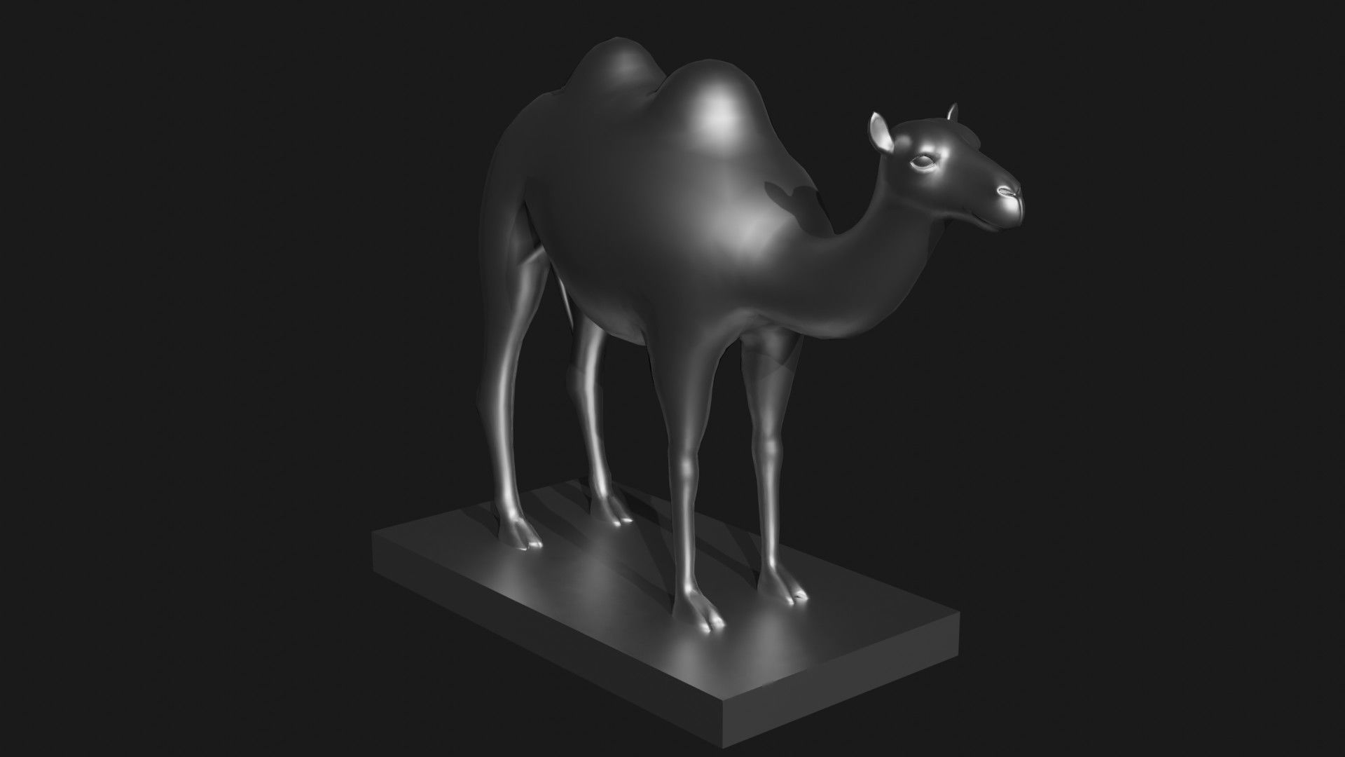 Camel statue for 3d printing 3D print model_3