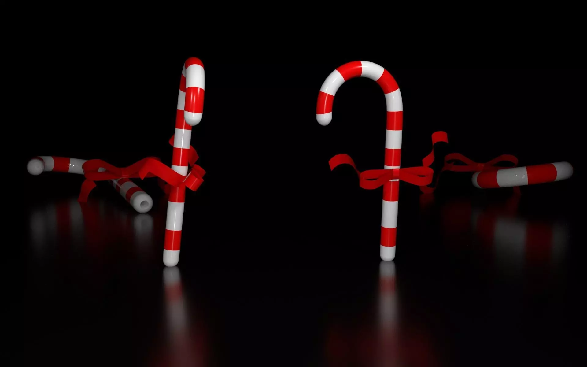 christmas stick Free low-poly 3D model