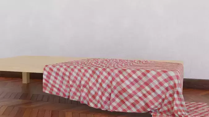 Table Cloth - High Quality - Kitchen - High Poly Free 3D model