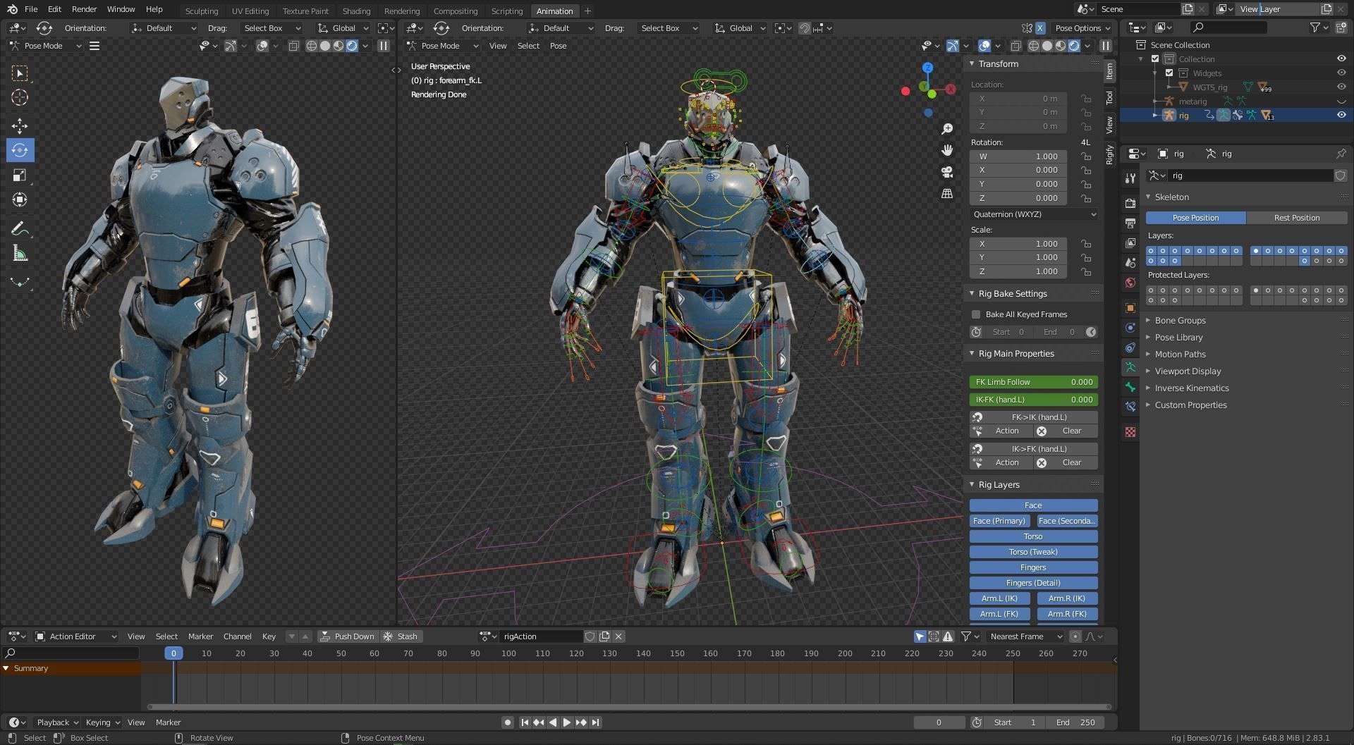 LOW POLY ROBOT - MARS Low-poly 3D model_19