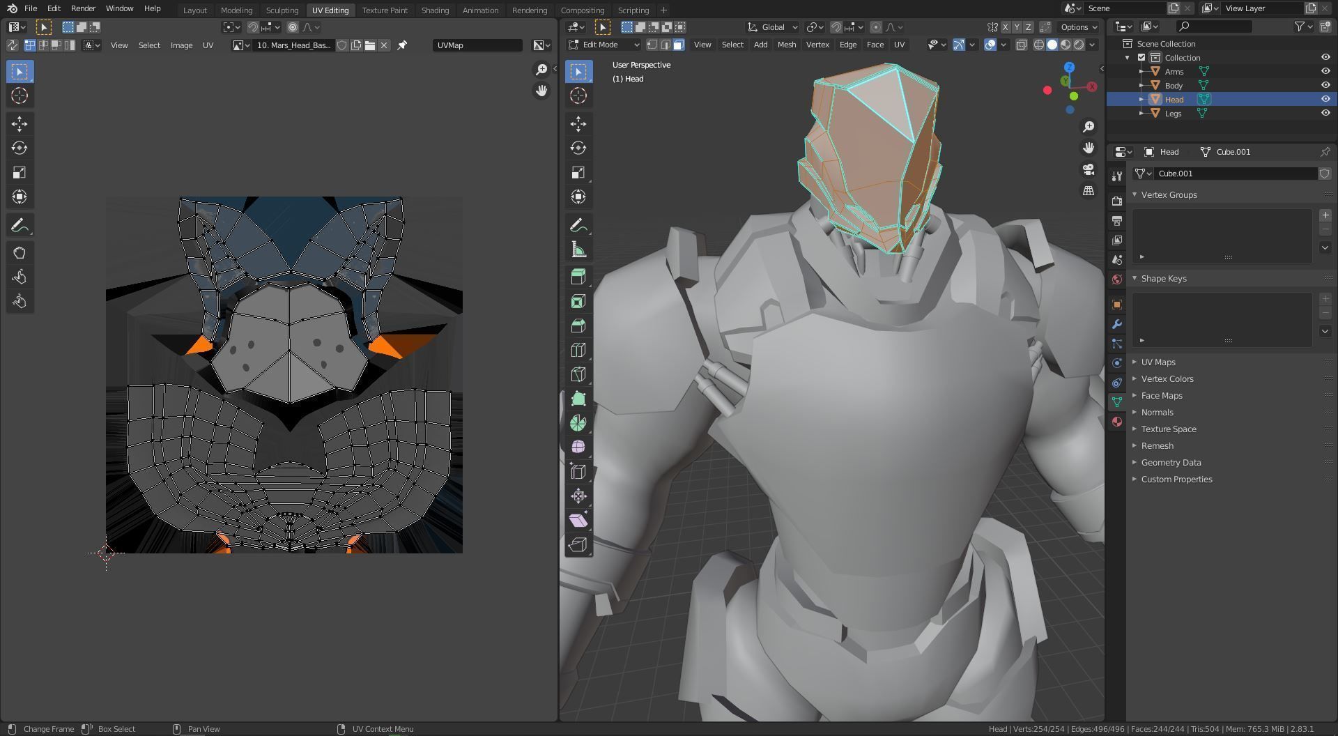LOW POLY ROBOT - MARS Low-poly 3D model_20