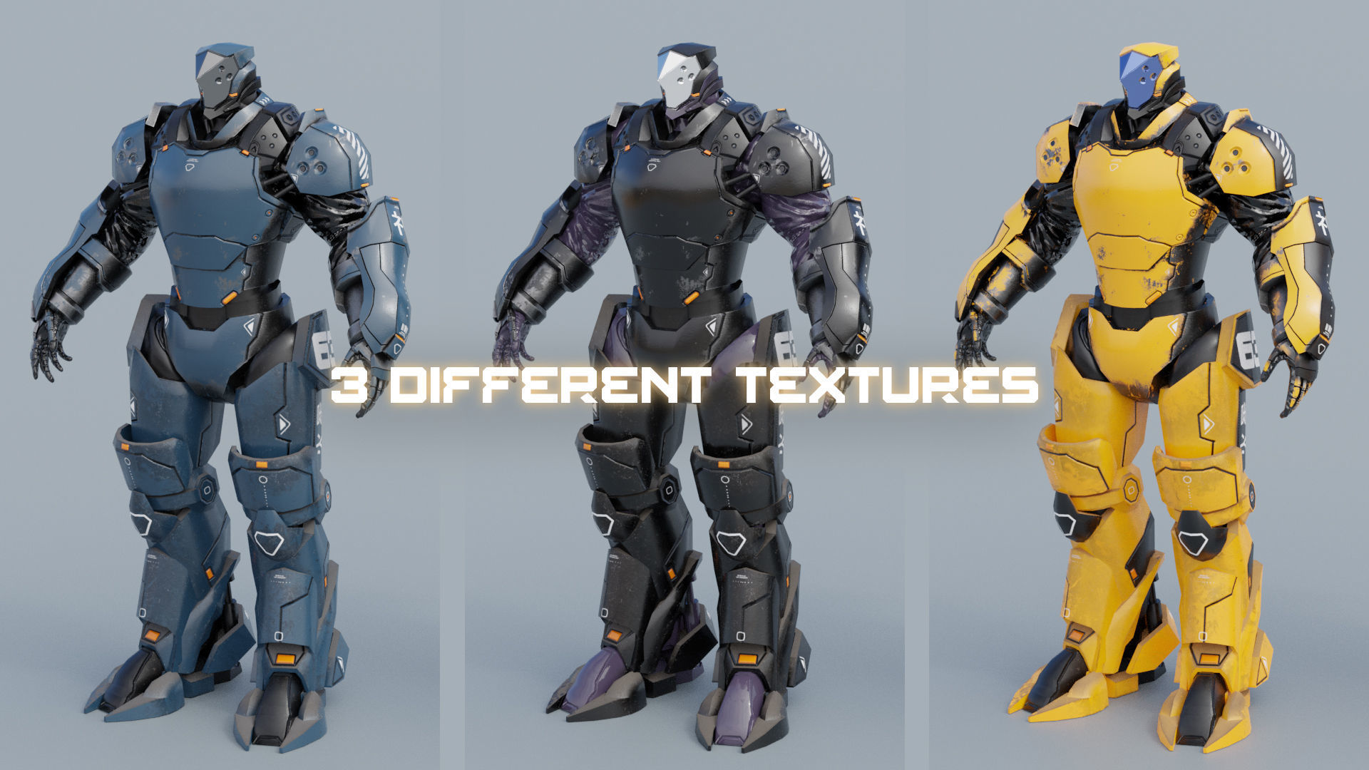 LOW POLY ROBOT - MARS Low-poly 3D model_8