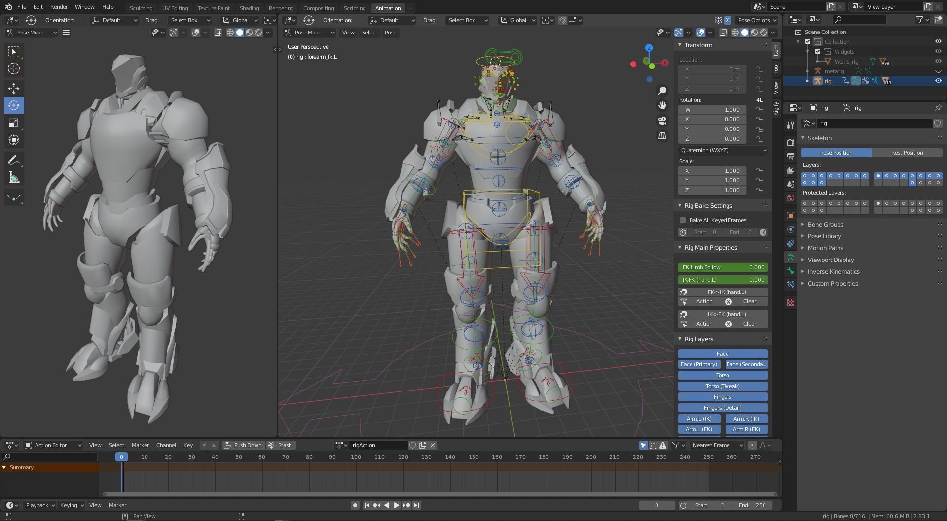 LOW POLY ROBOT - MARS Low-poly 3D model_18