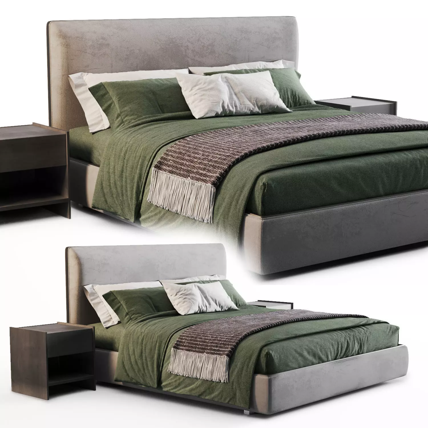 Molteni Ribbon Bed 3D model_0