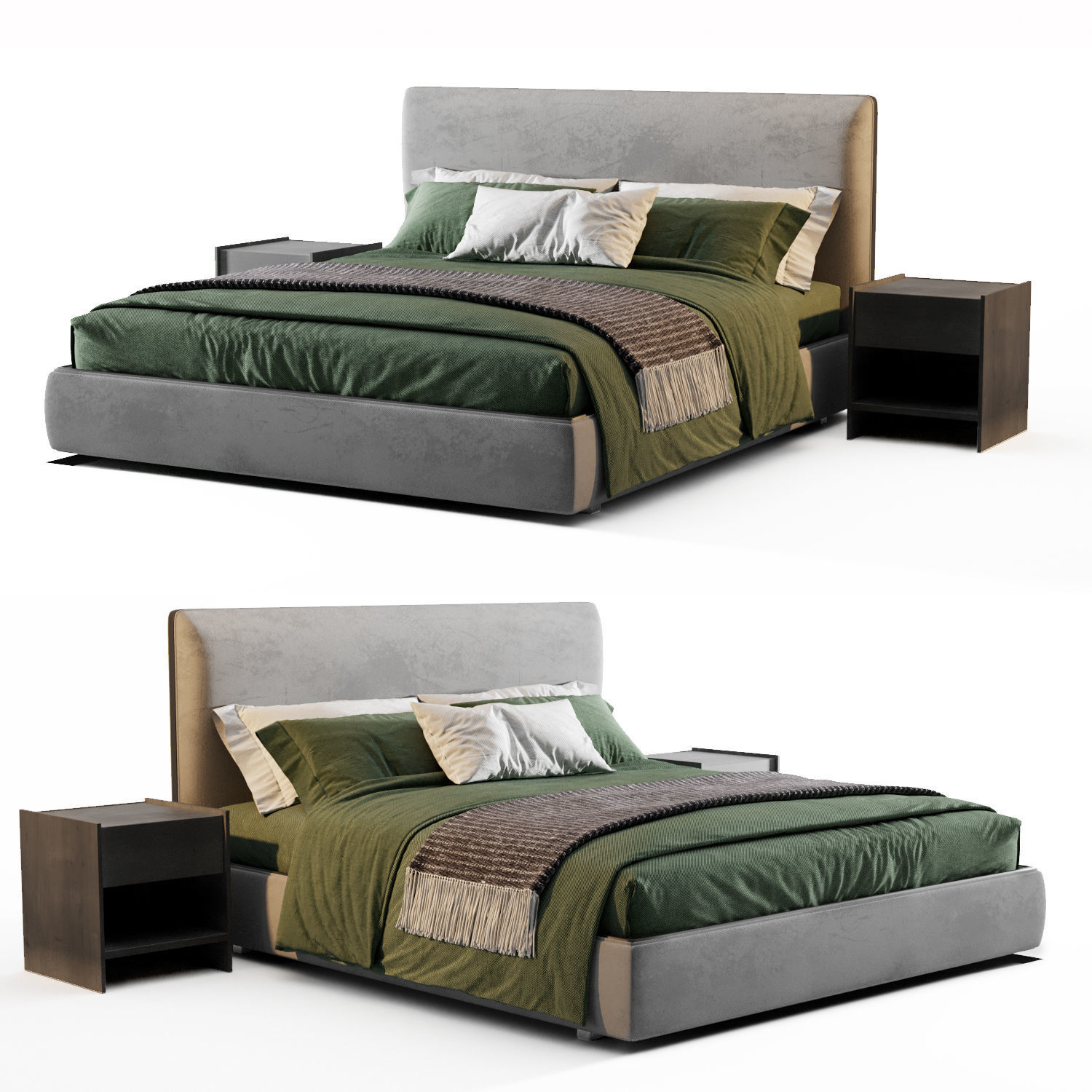 Molteni Ribbon Bed 3D model_1