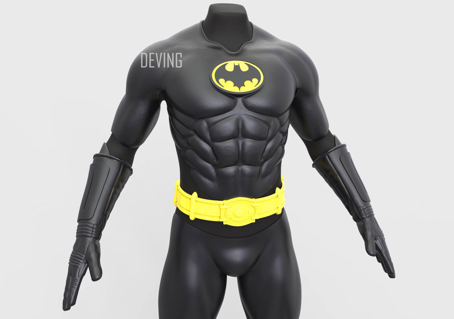 BATMAN 1989 SUIT 3D Printable files for cosplay 3D print model_5