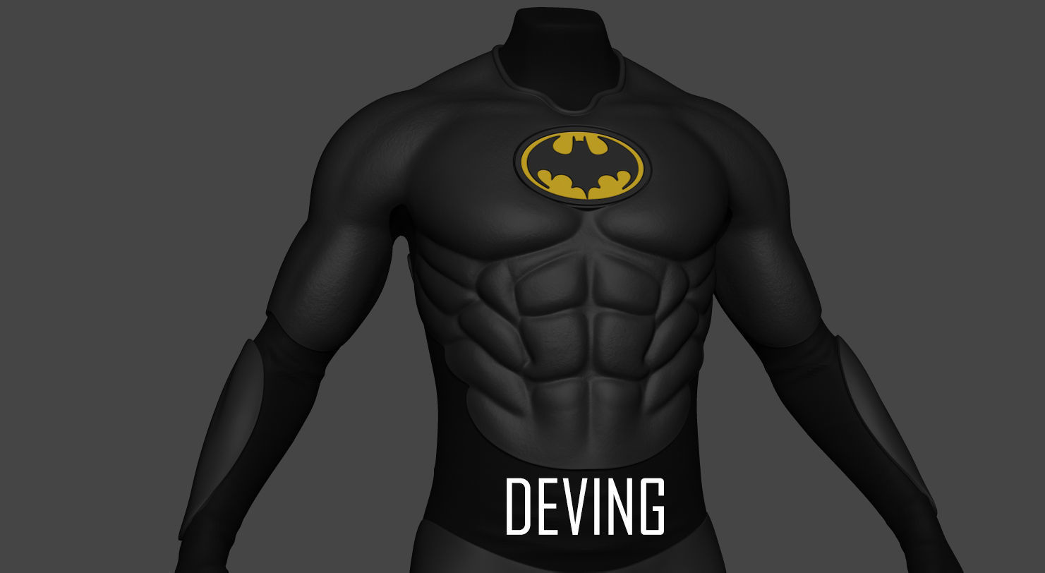 BATMAN 1989 SUIT 3D Printable files for cosplay 3D print model_9