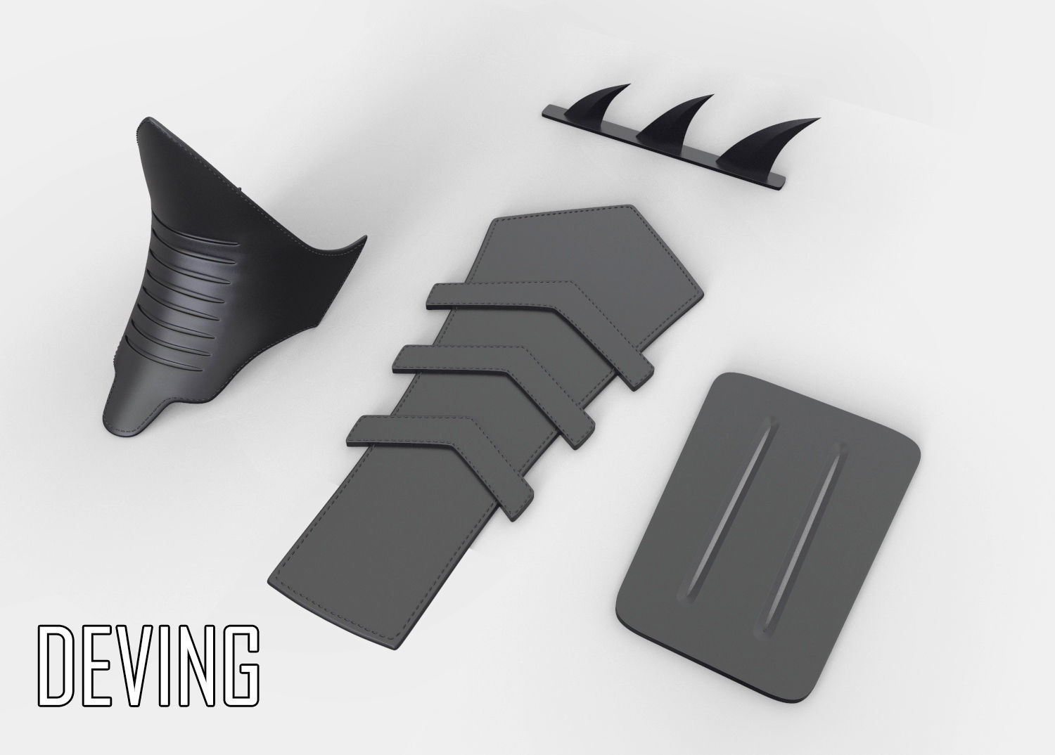 BATMAN 1989 SUIT 3D Printable files for cosplay 3D print model_8