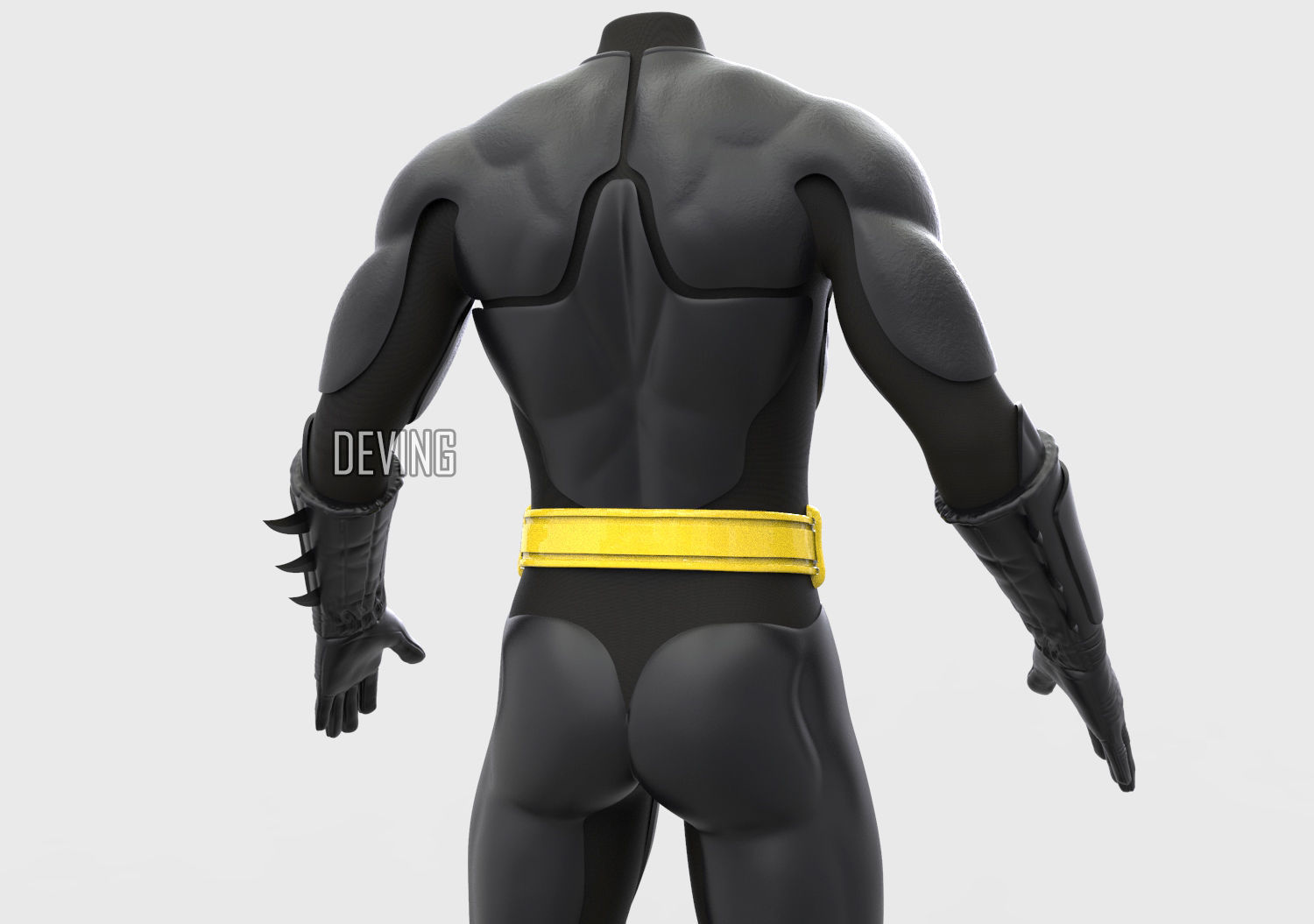 BATMAN 1989 SUIT 3D Printable files for cosplay 3D print model_6