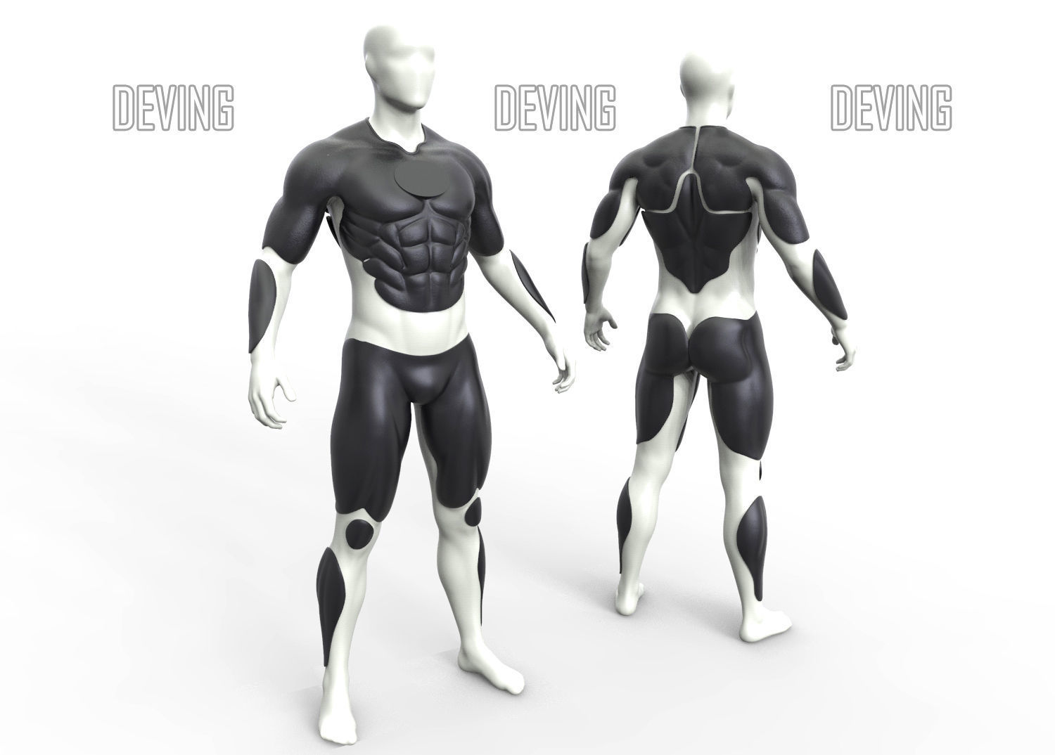 BATMAN 1989 SUIT 3D Printable files for cosplay 3D print model_7