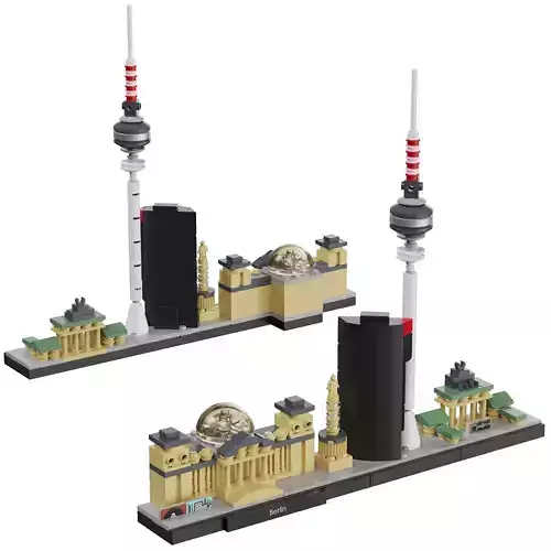 Lego Architecture Skyline - 21027 Berlin 3D model