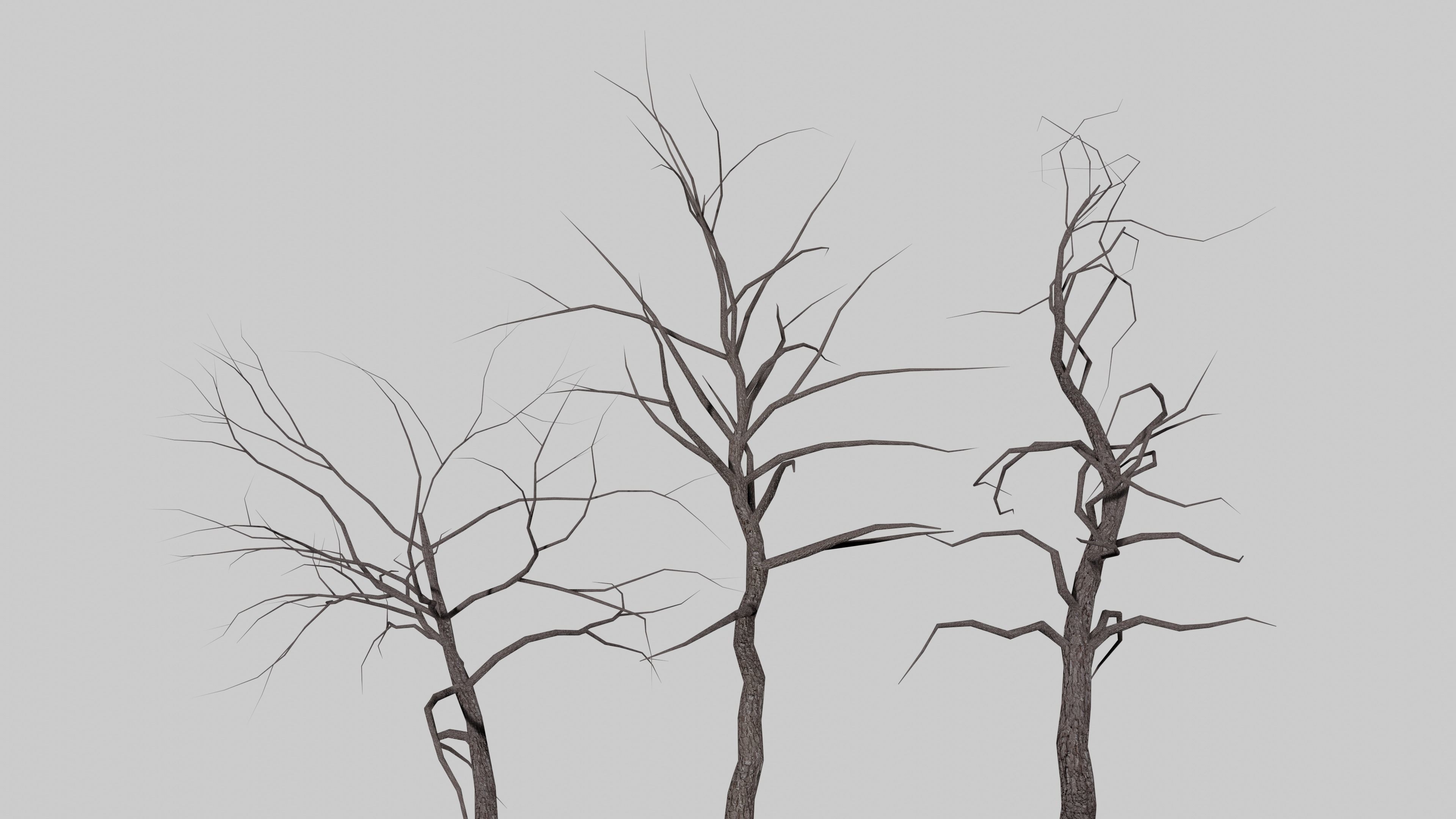 Spooky Forest Low-poly 3D model_8