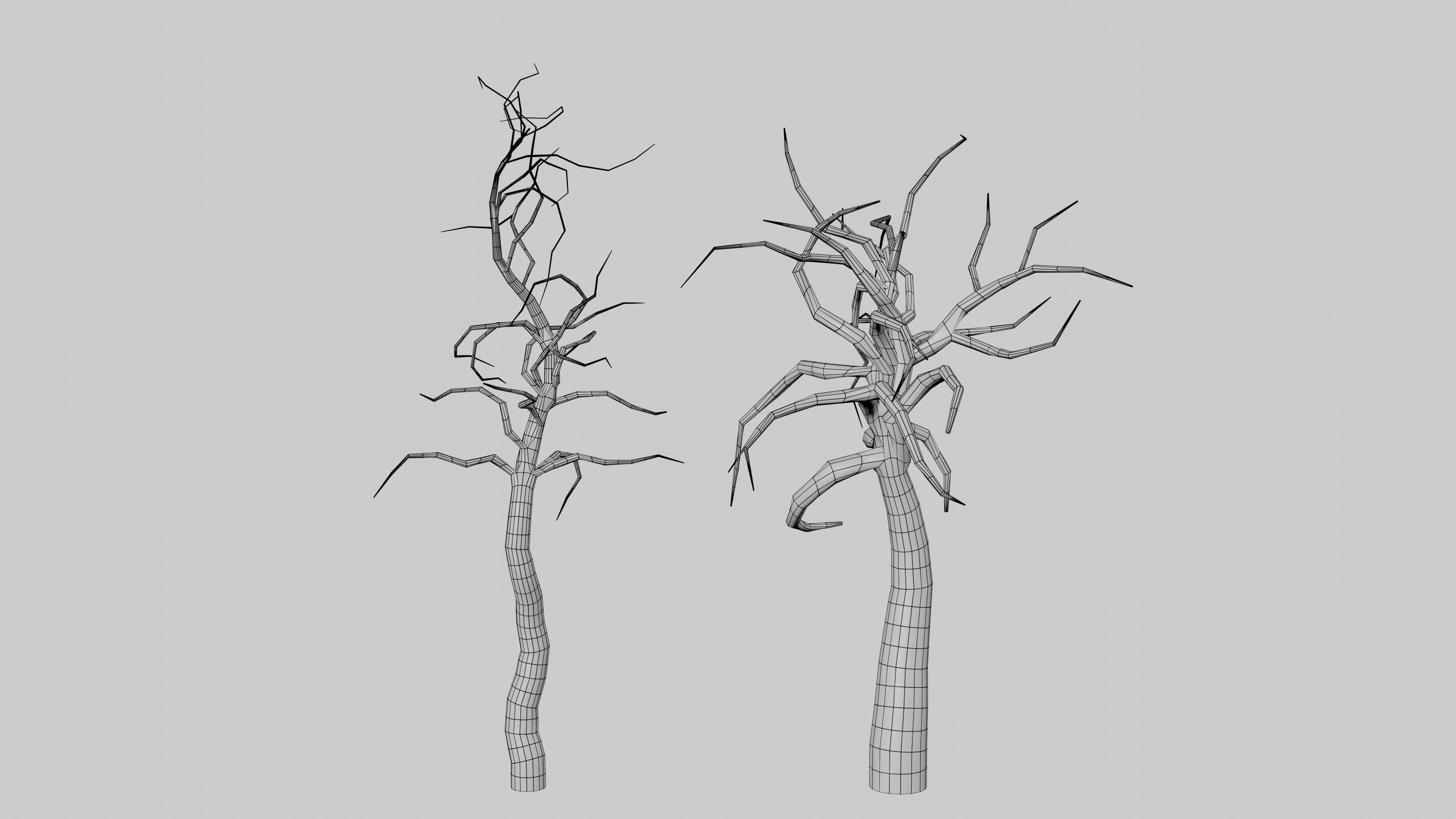 Spooky Forest Low-poly 3D model_12