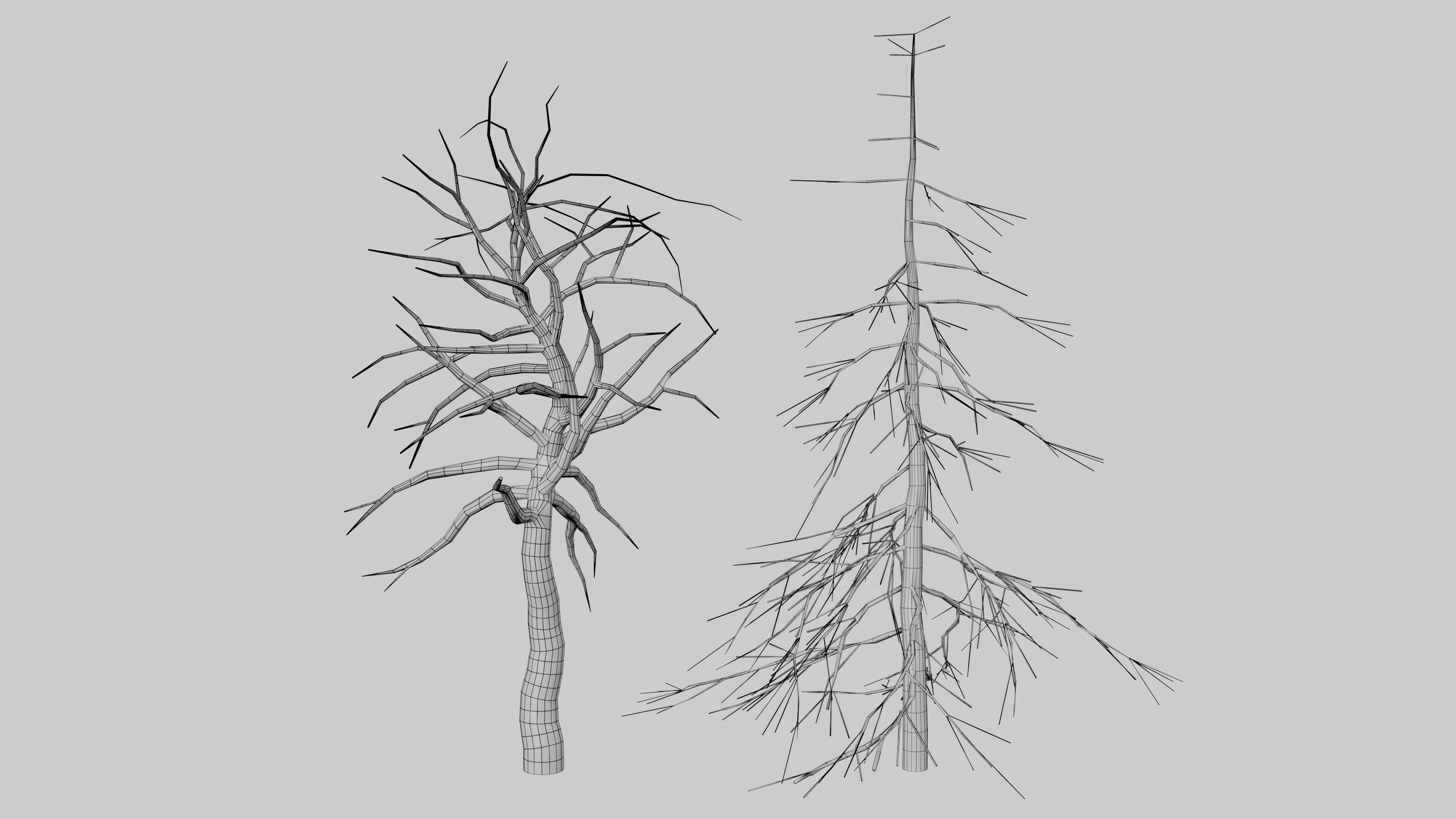 Spooky Forest Low-poly 3D model_13