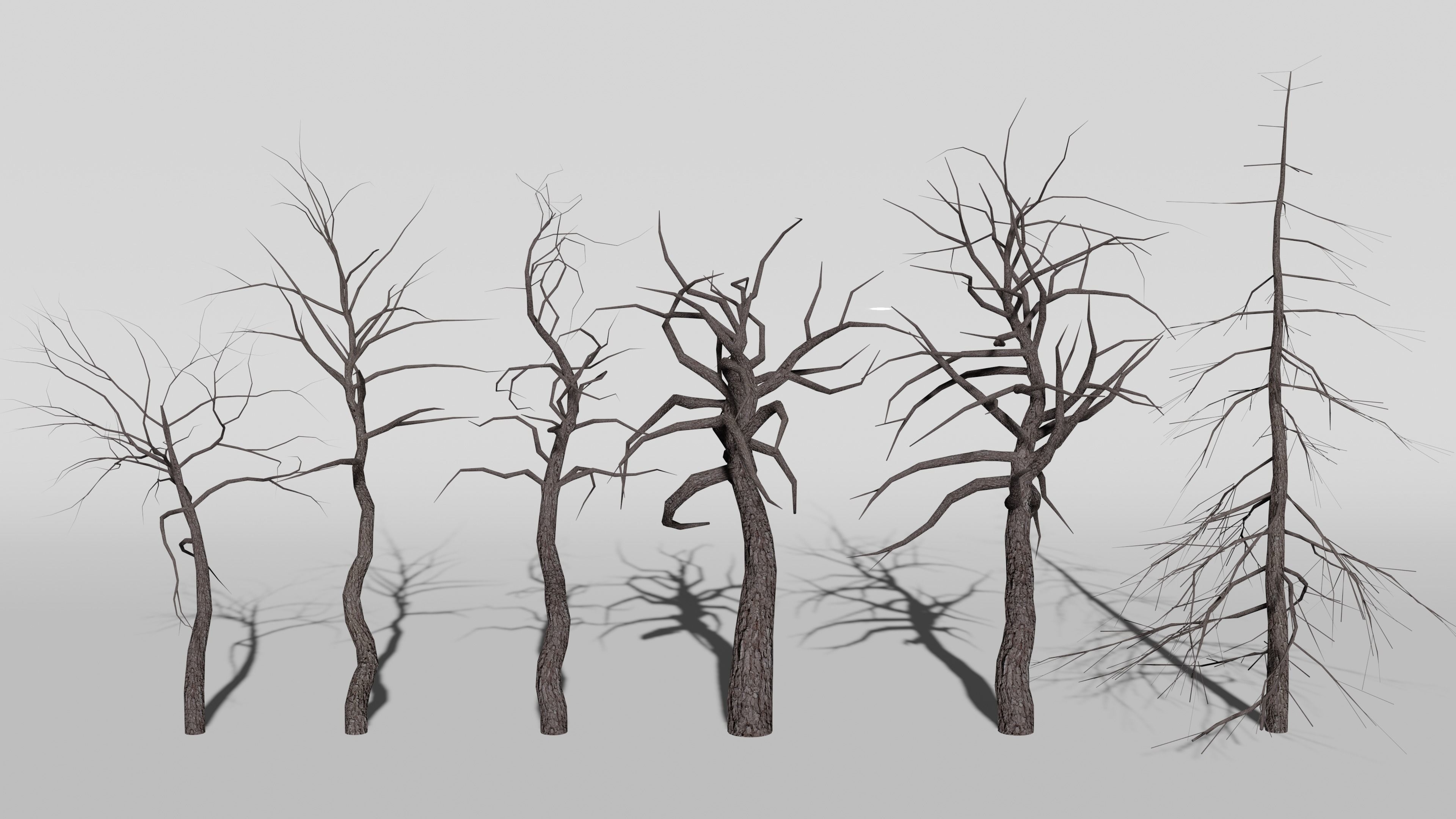 Spooky Forest Low-poly 3D model_5