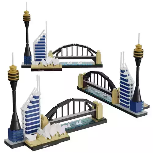 Lego Architecture Skyline - 21032 Sydney 3D model
