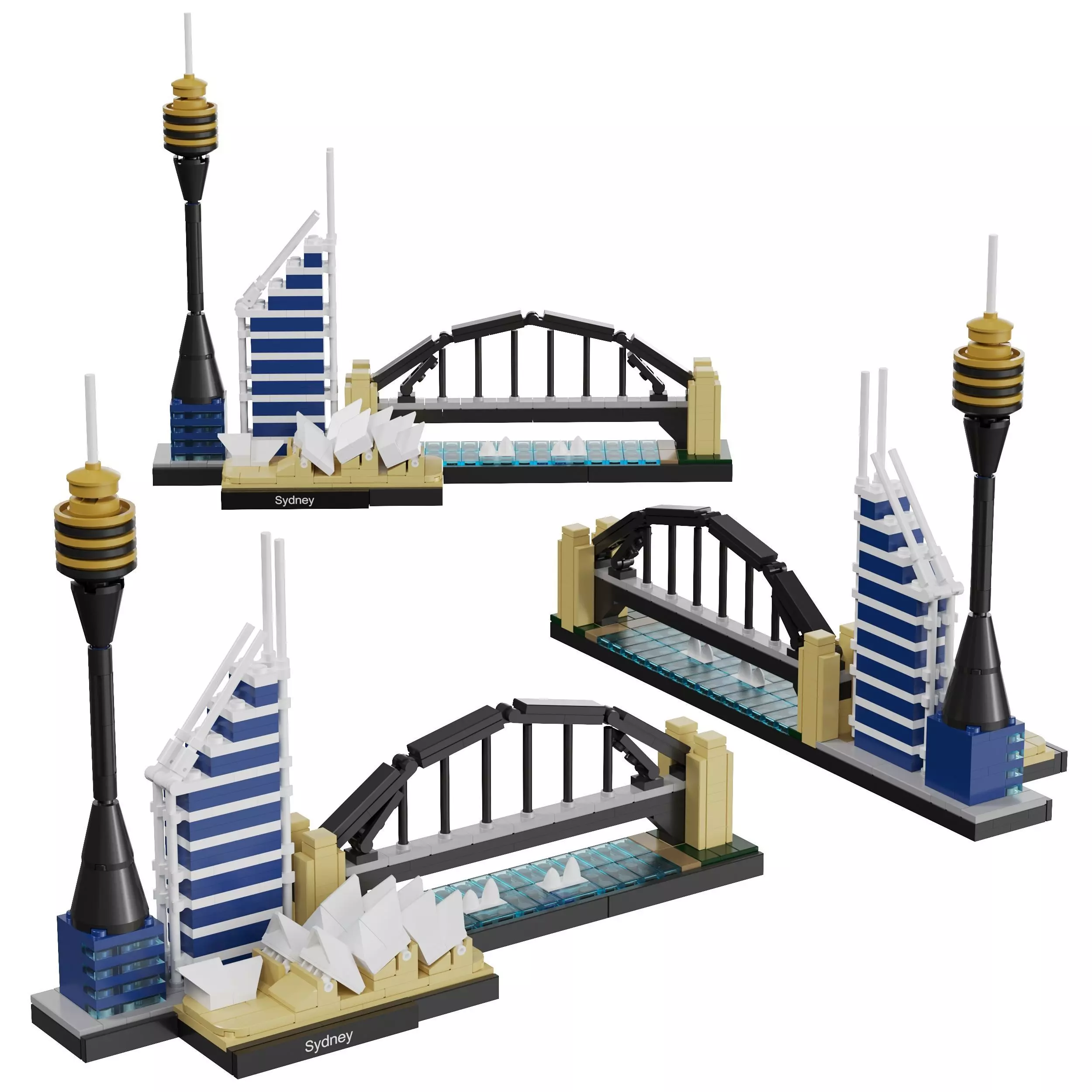 Lego Architecture Skyline - 21032 Sydney 3D model_0