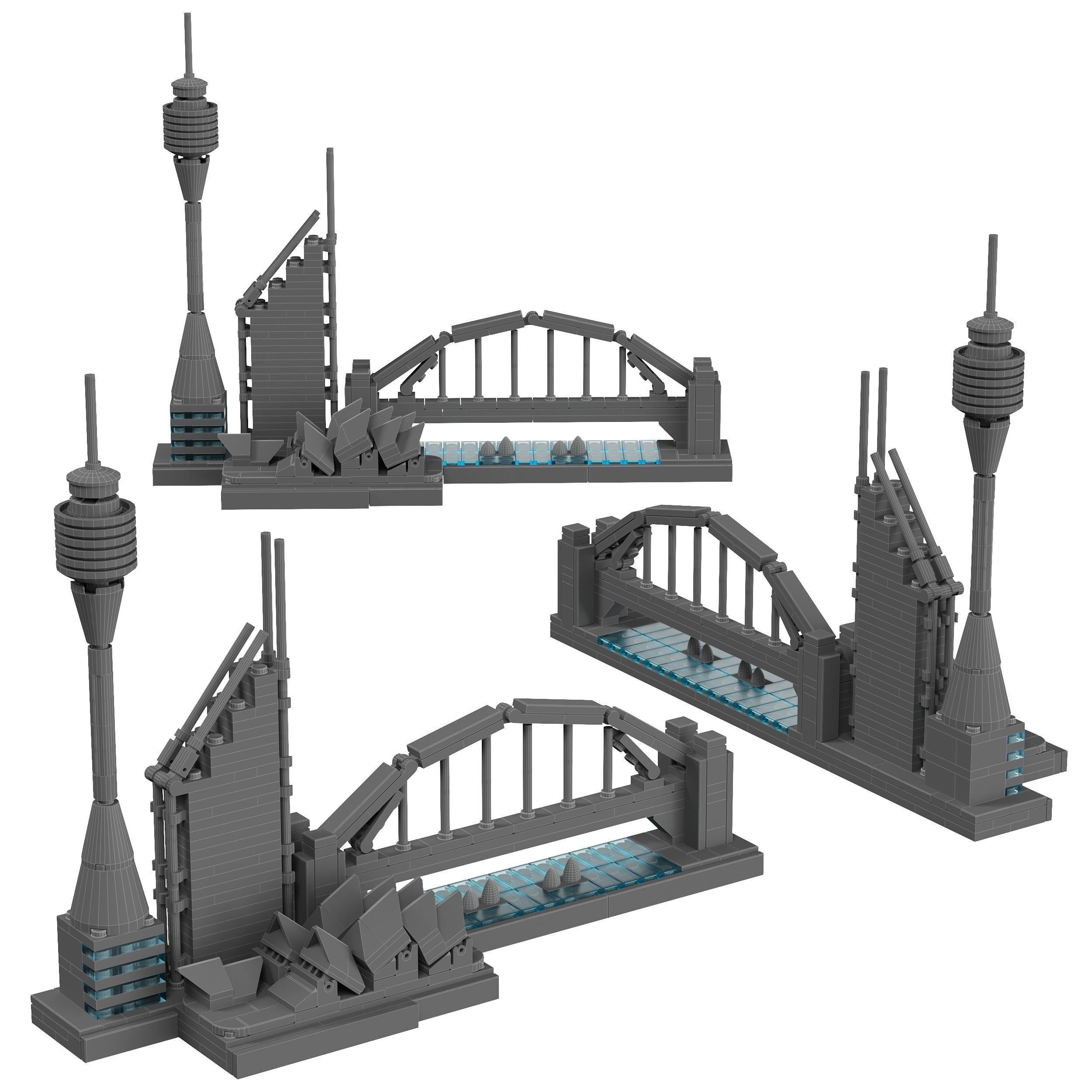 Lego Architecture Skyline - 21032 Sydney 3D model_1