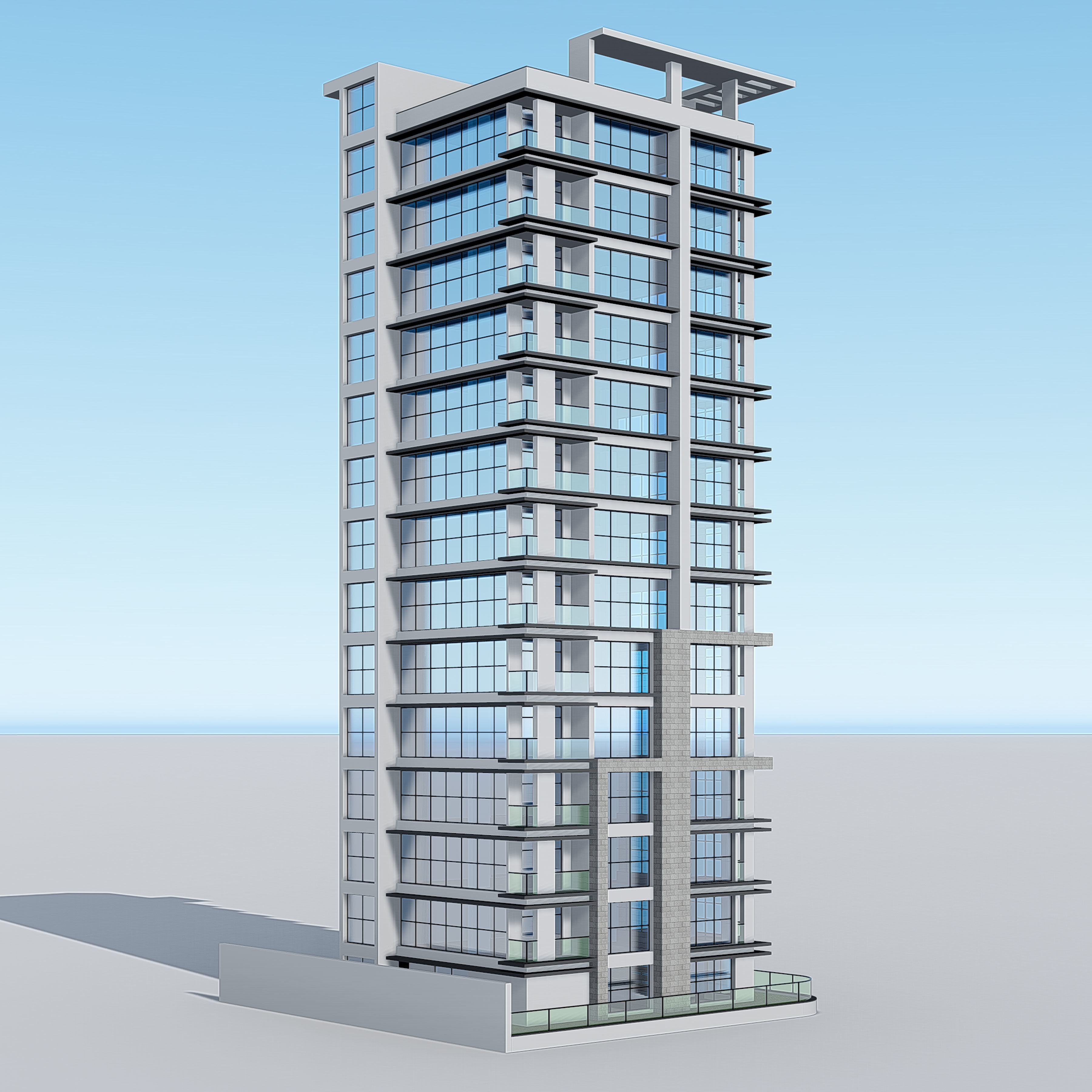 Commercial Building 1 3D model_9