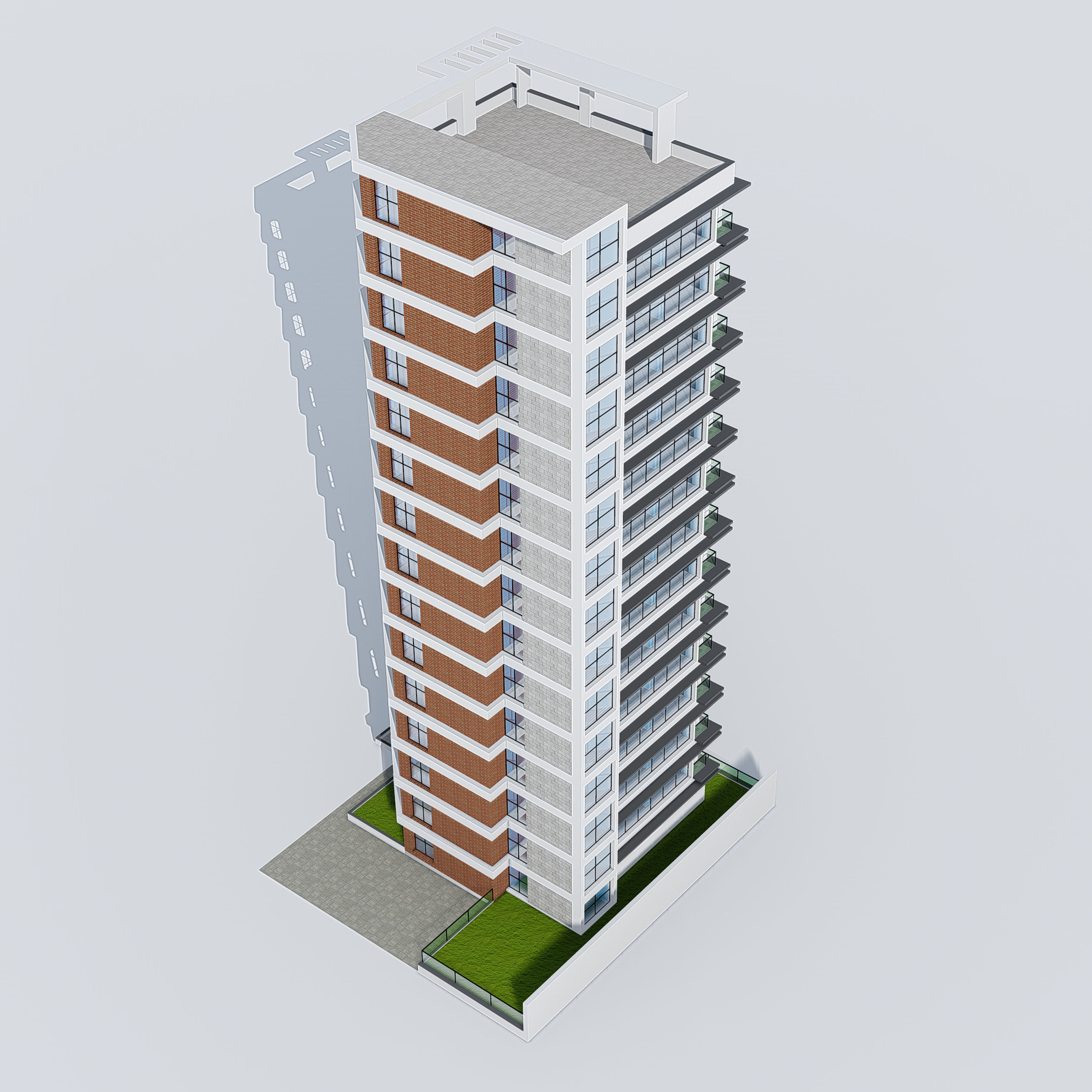 Commercial Building 1 3D model_11