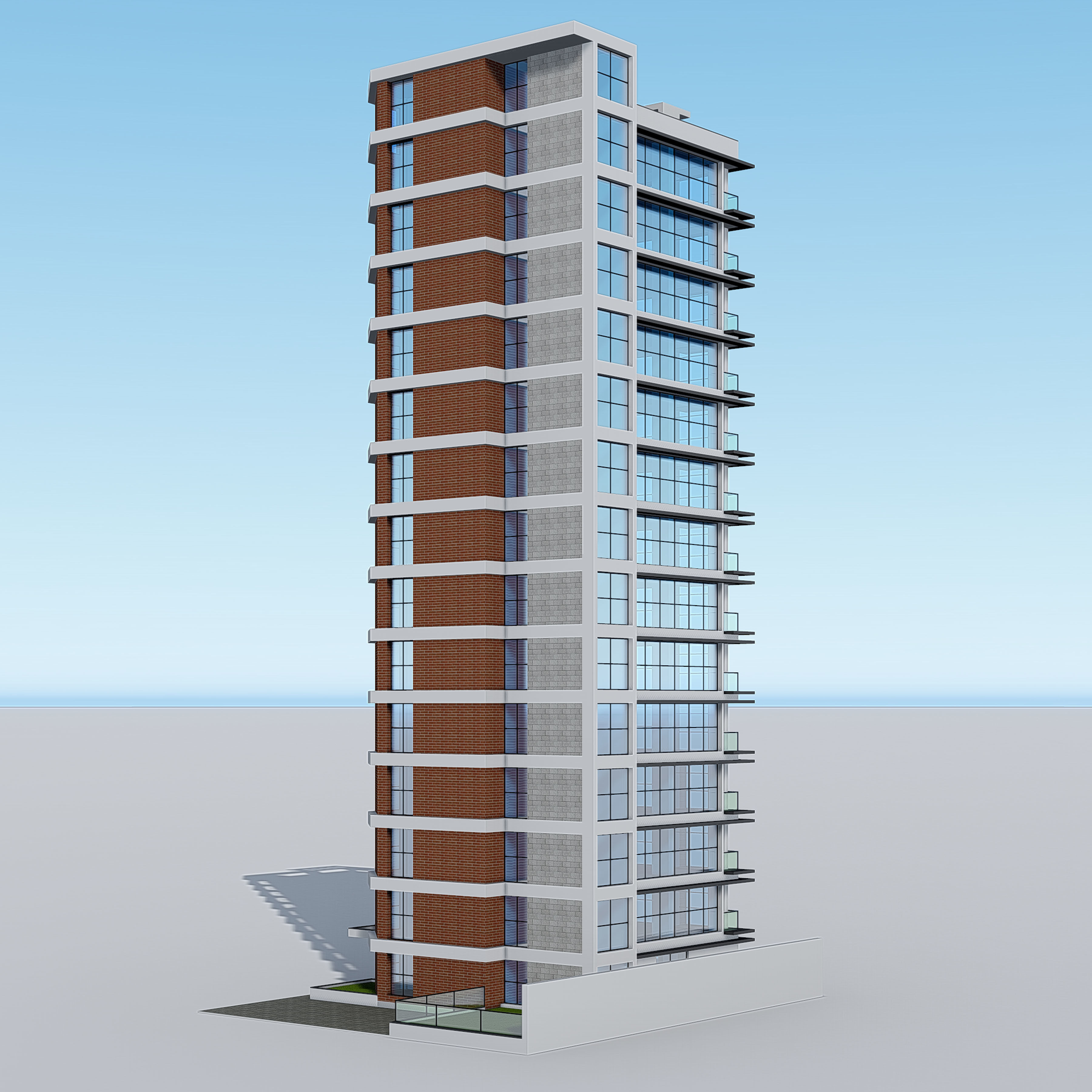 Commercial Building 1 3D model_10
