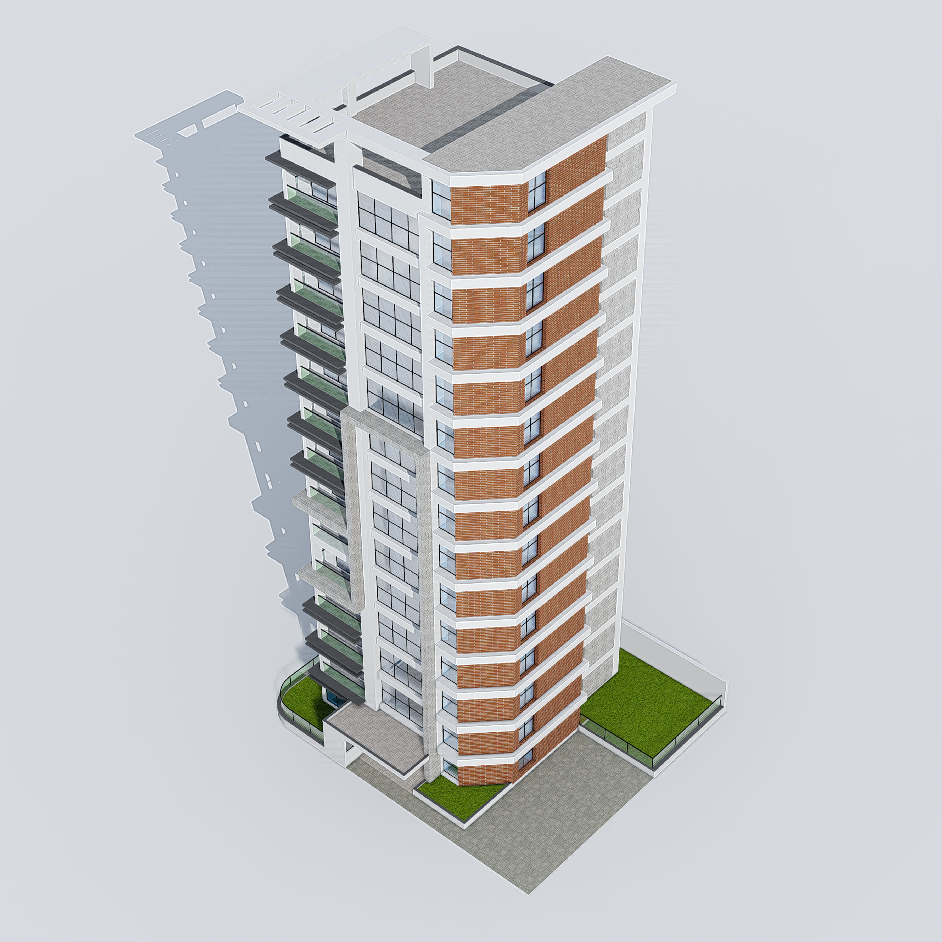 Commercial Building 1 3D model_12