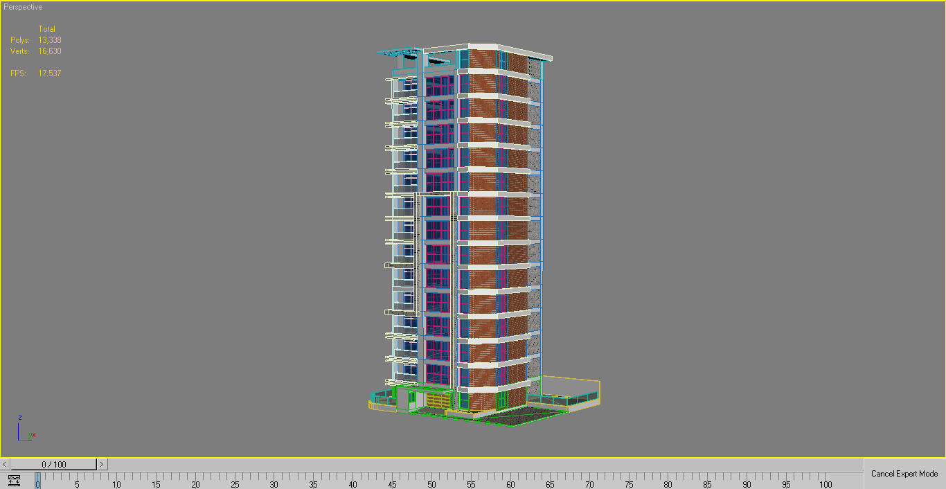 Commercial Building 1 3D model_5