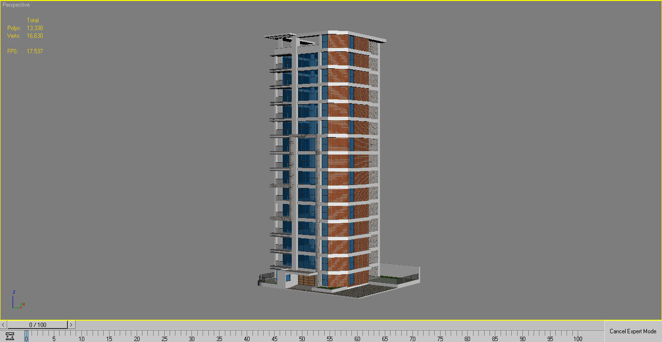 Commercial Building 1 3D model_6