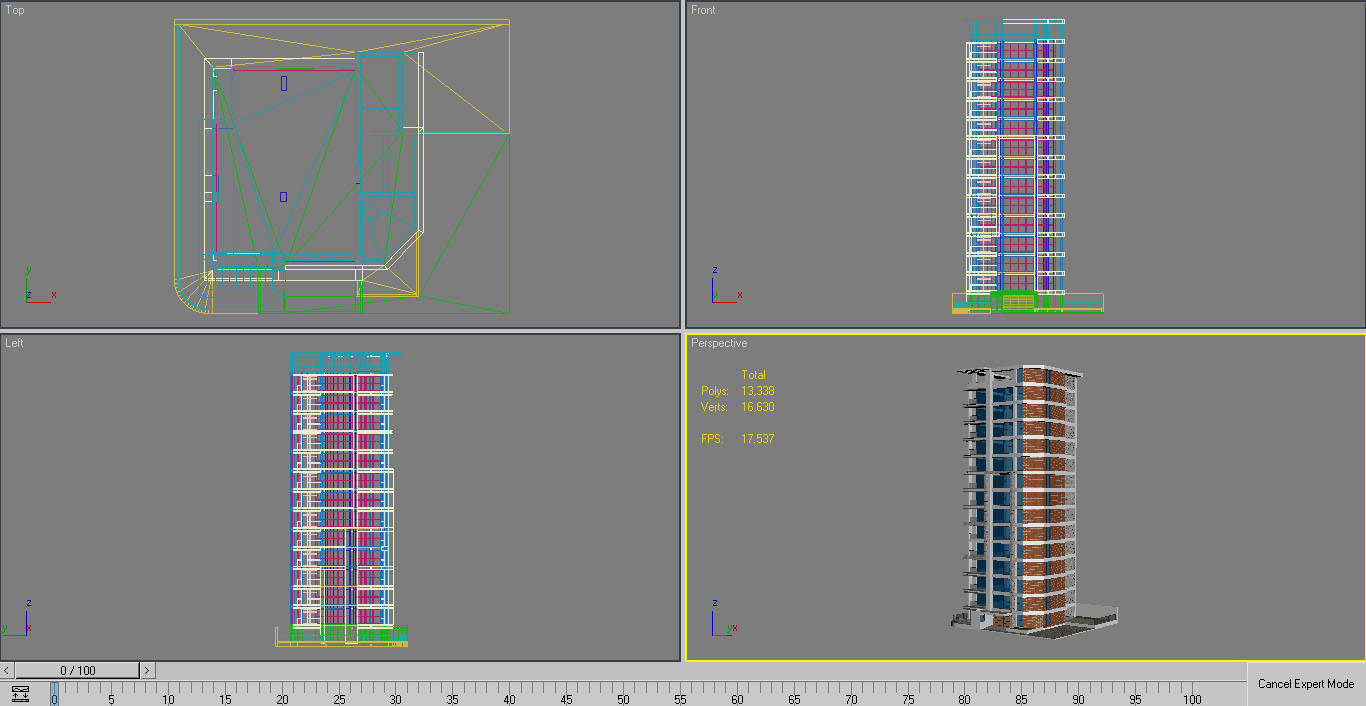 Commercial Building 1 3D model_7