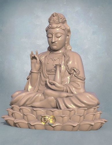 Guanyin For 3D Print - CNC 3D print model