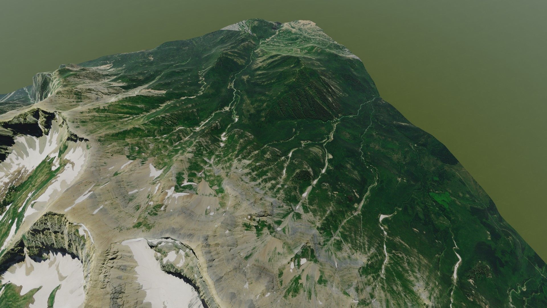 Mount Timpanogos Utah 3D model_3