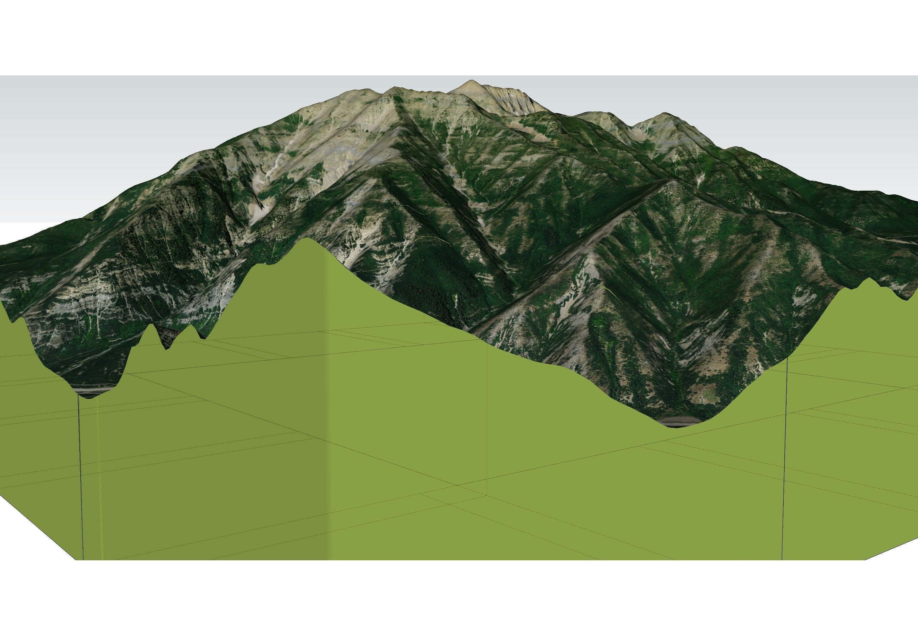 Mount Timpanogos Utah 3D model_9