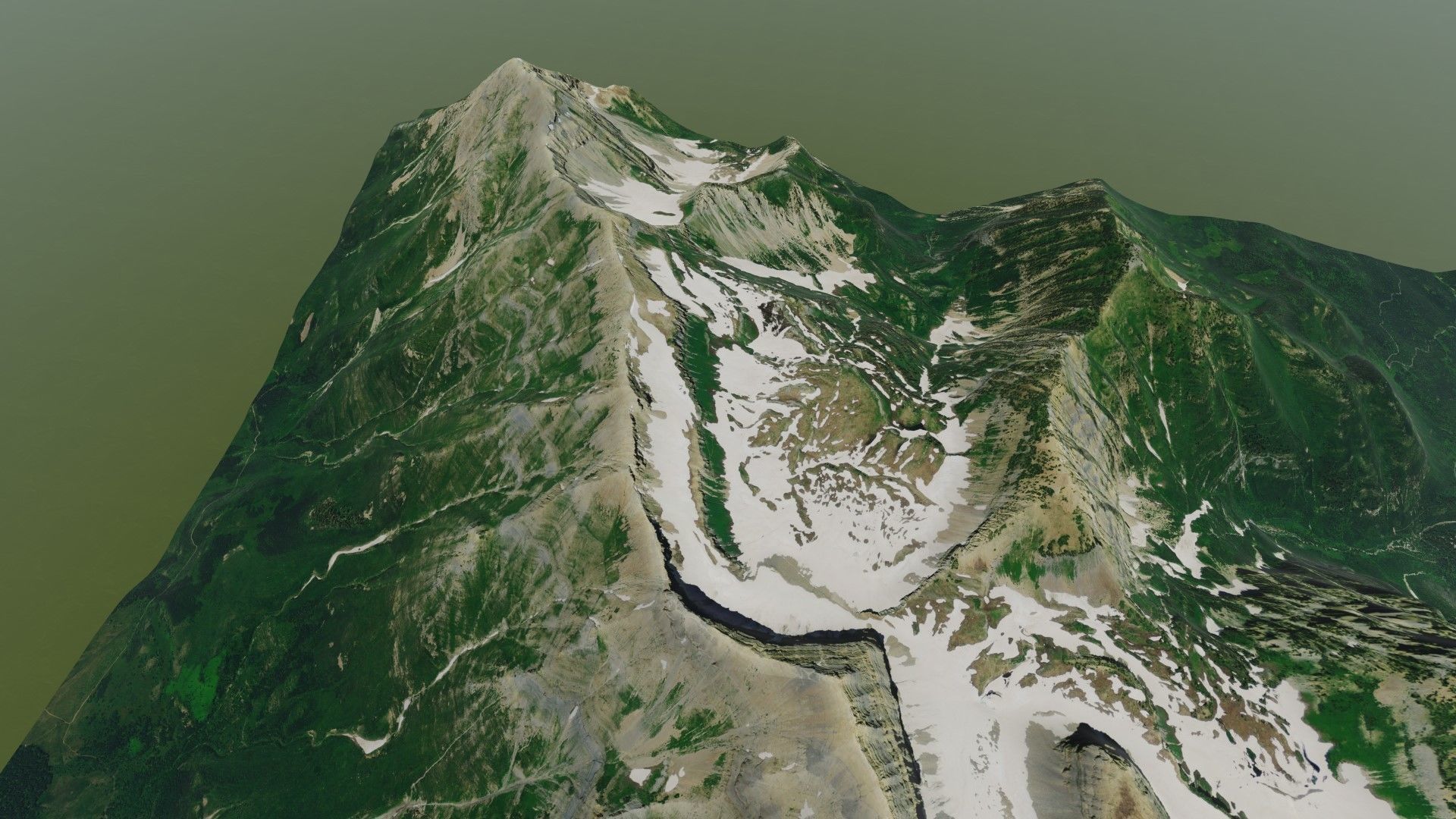 Mount Timpanogos Utah 3D model_2