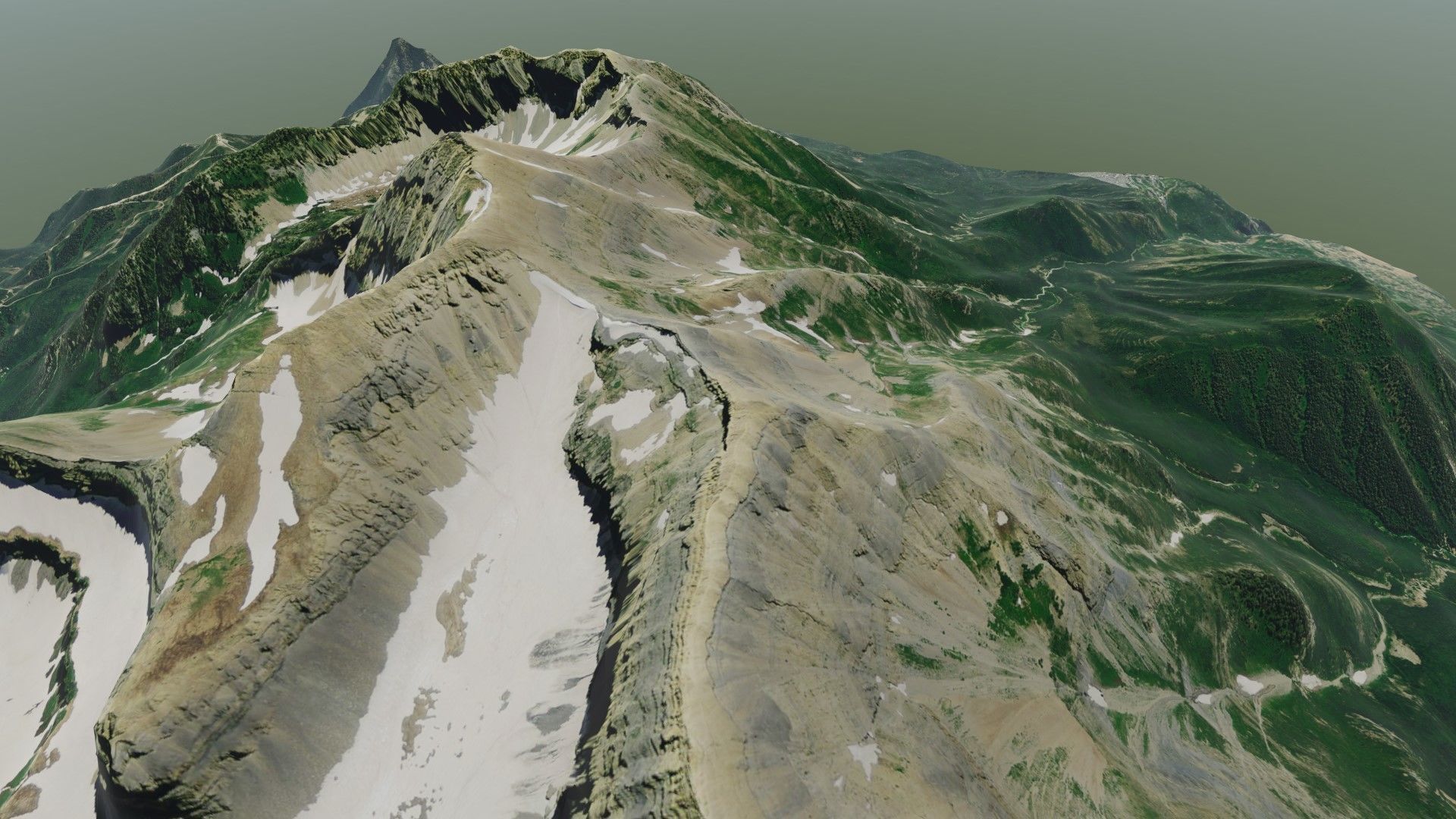Mount Timpanogos Utah 3D model_8