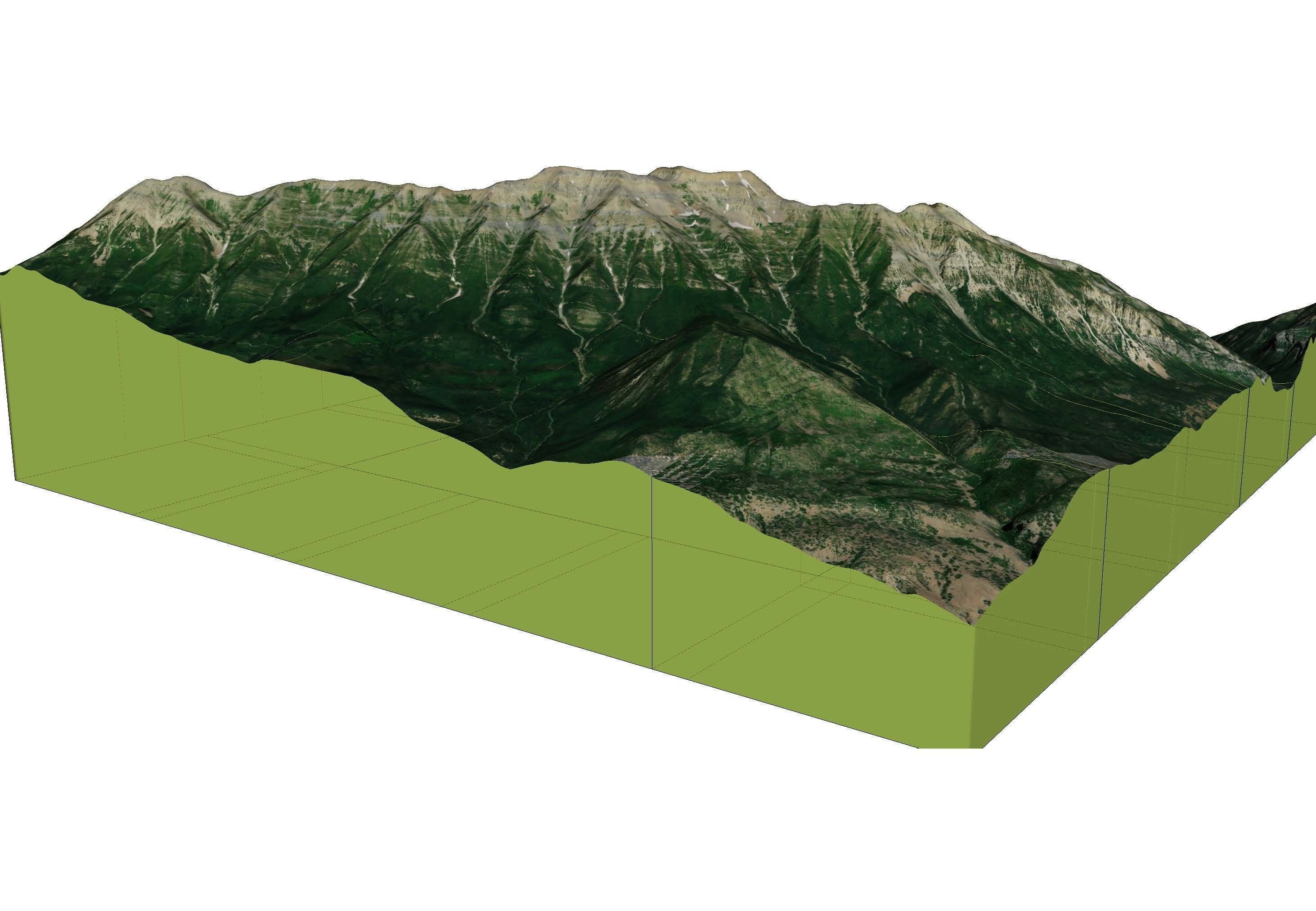 Mount Timpanogos Utah 3D model_12